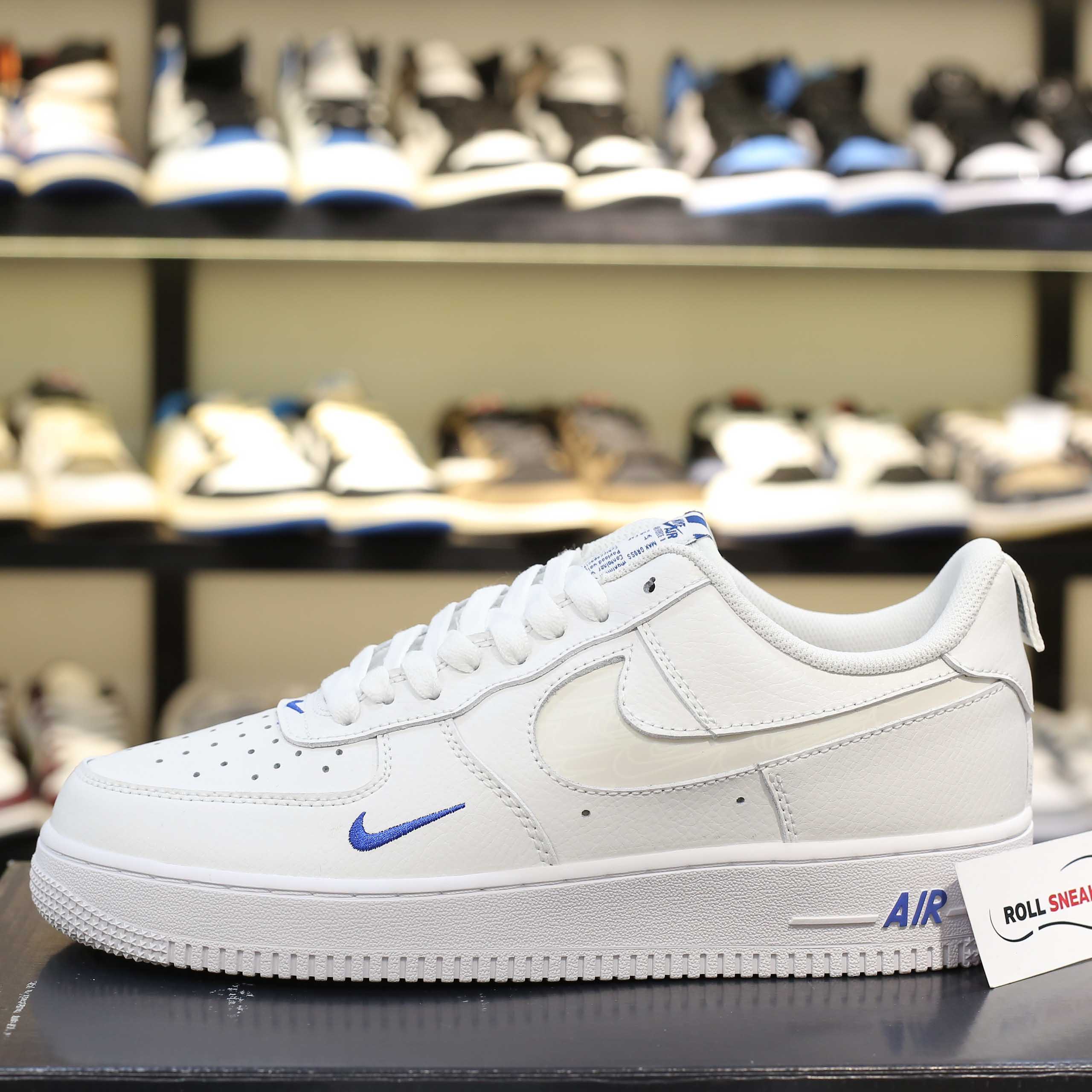 Giày Nike Air Force 1 ’07 LV8 ‘White Dark Marina Blue’ Like Auth
