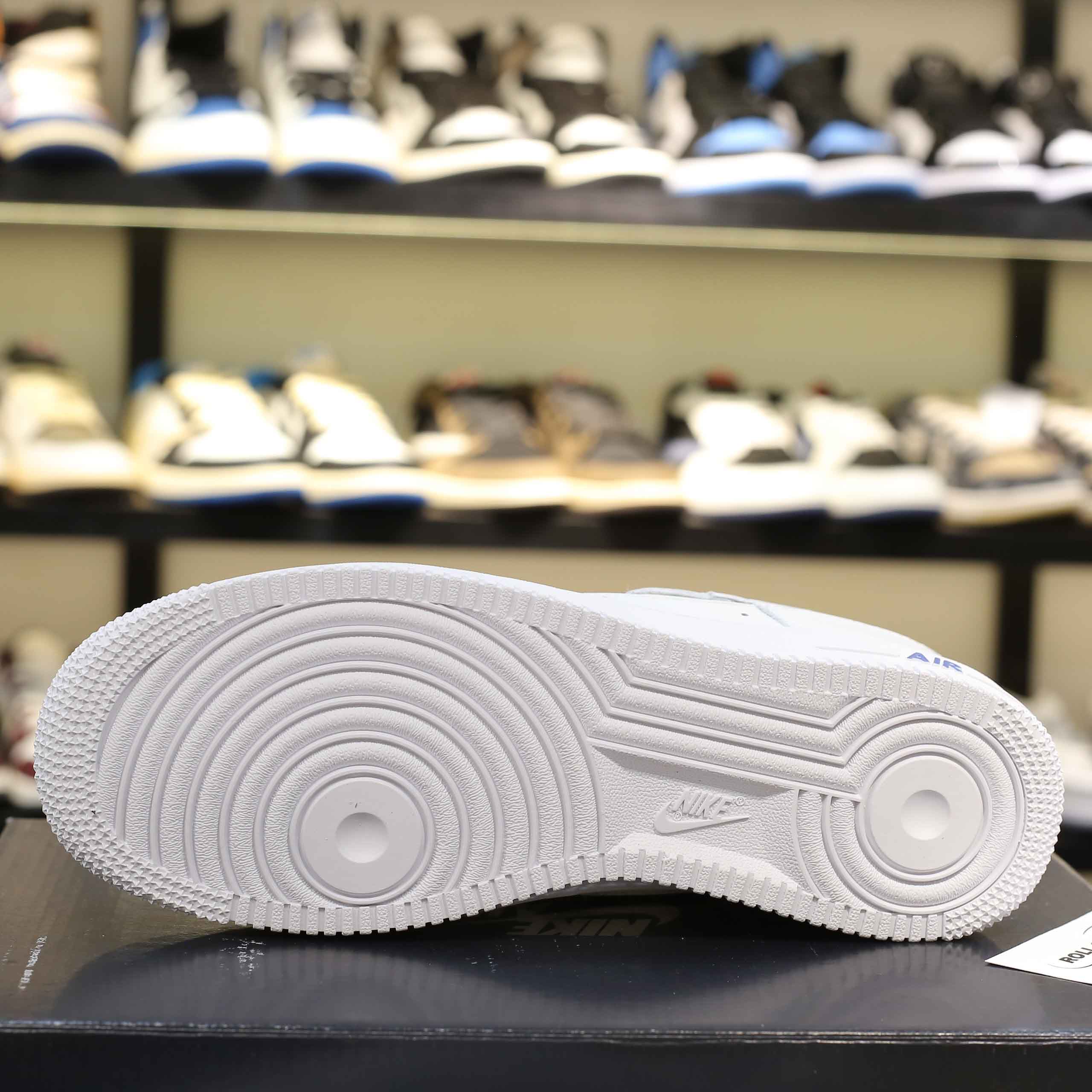 Giày Nike Air Force 1 ’07 LV8 ‘White Dark Marina Blue’ Like Auth