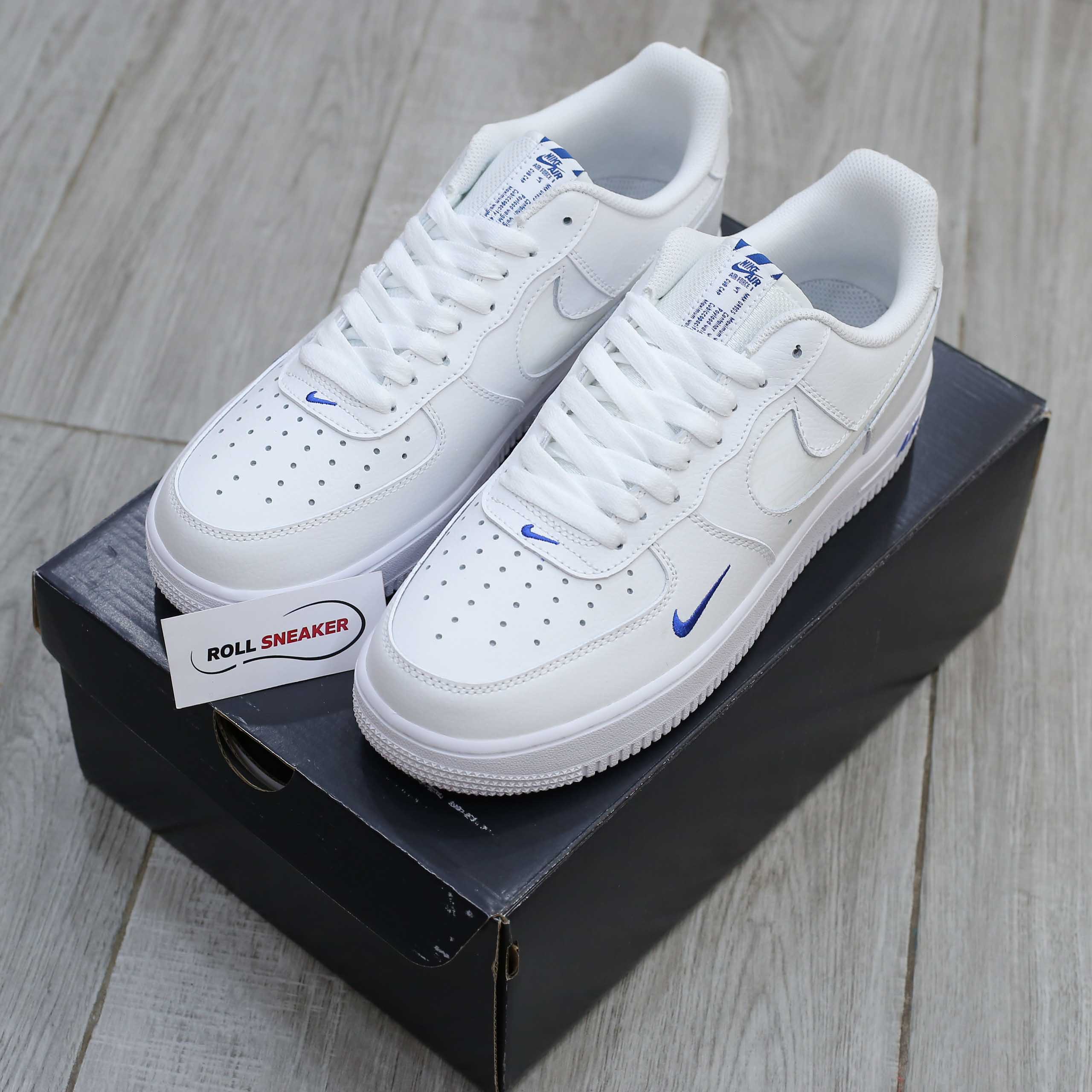 Giày Nike Air Force 1 ’07 LV8 ‘White Dark Marina Blue’ Like Auth