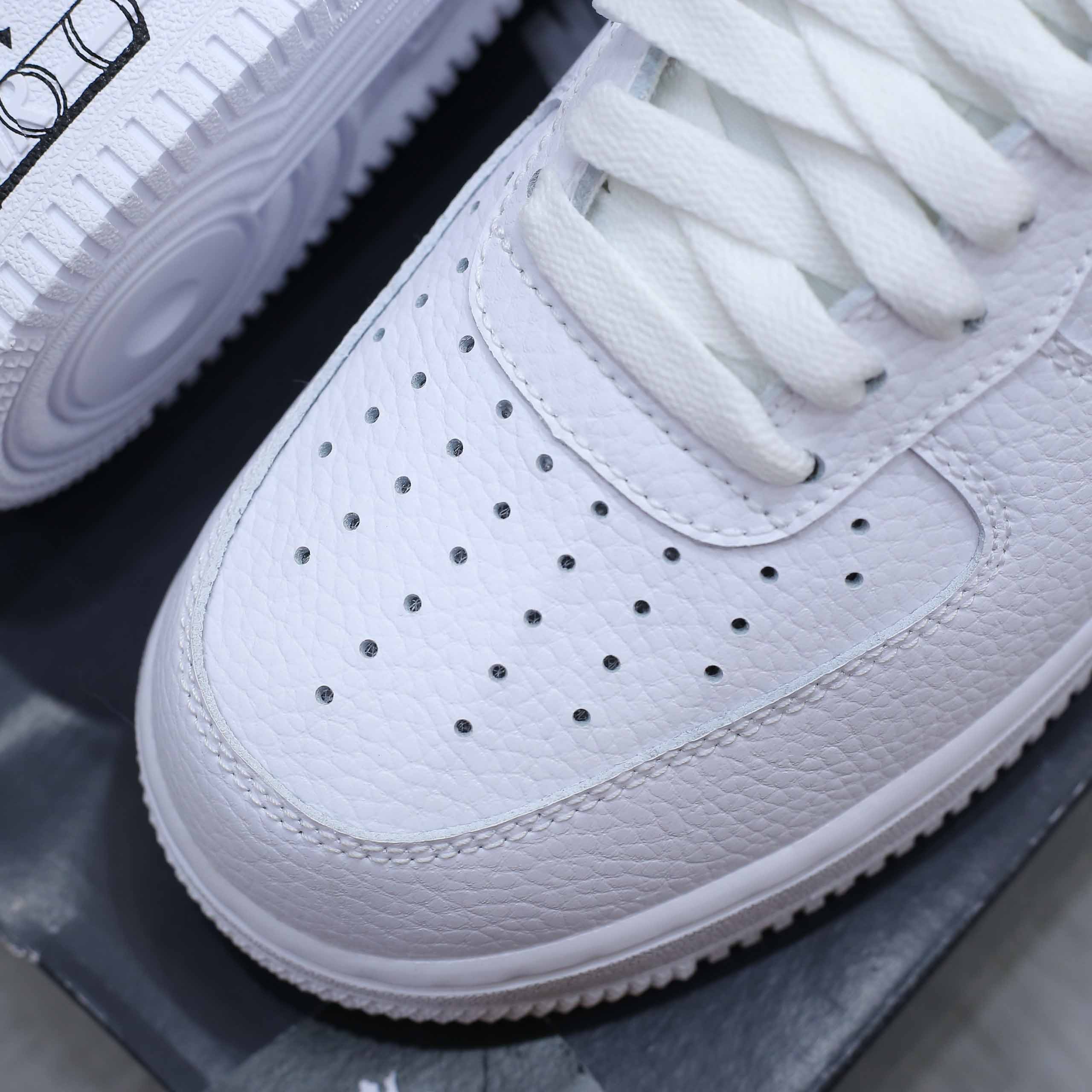 Giày Nike Air Force 1 Low GS 'Doodle Swoosh White Black Best Quality