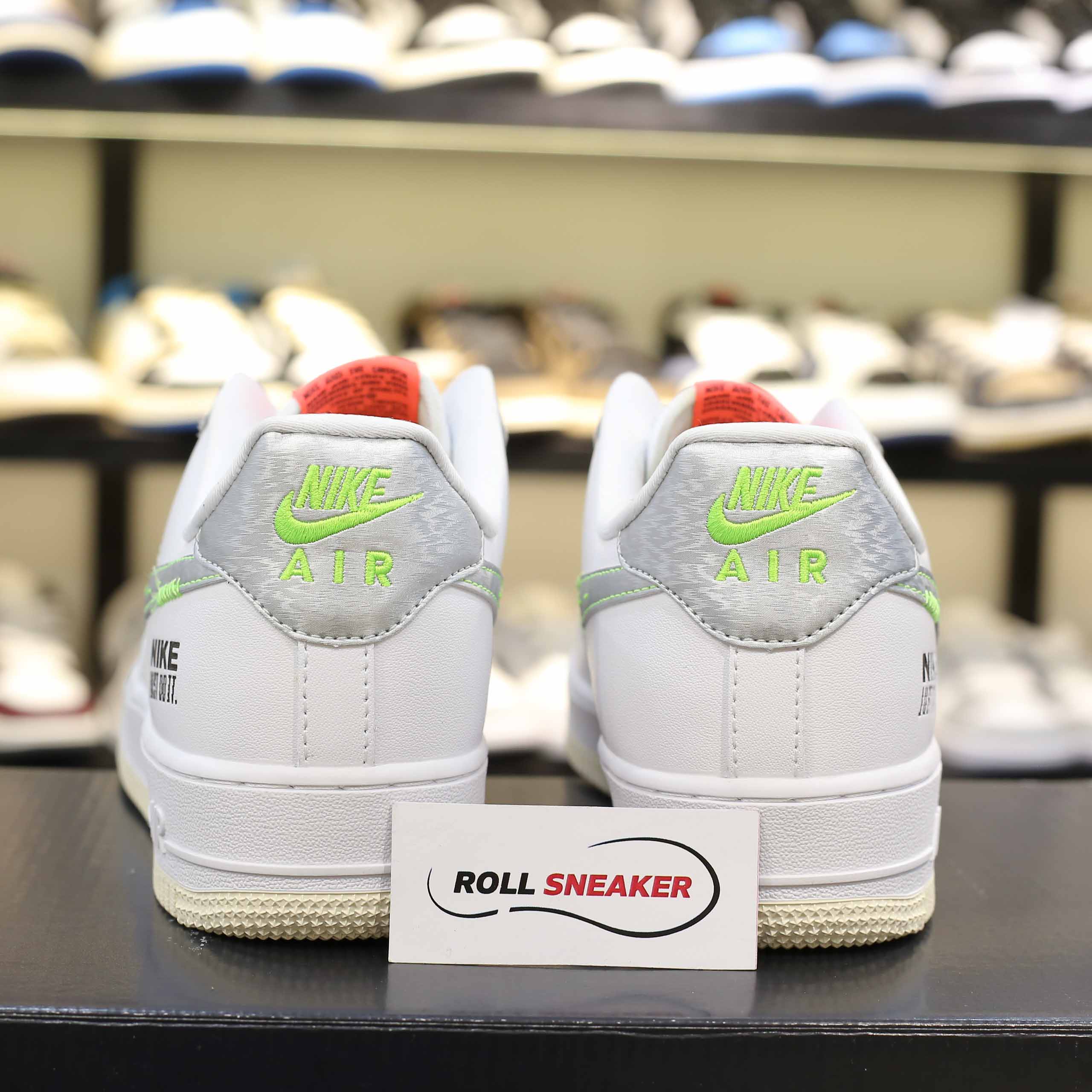 Giày Nike Air Force 1 Low Just Do It White Stitch Like Auth