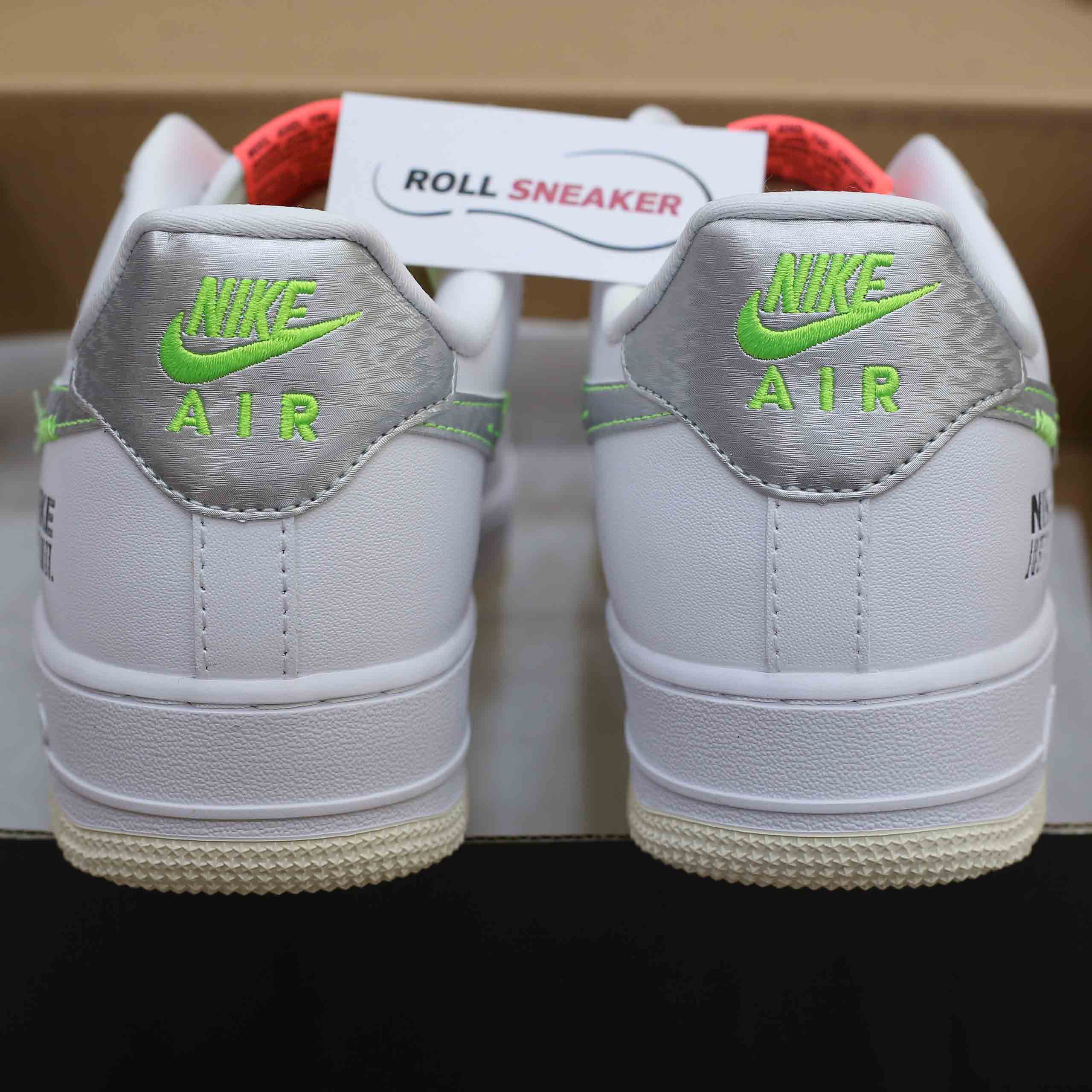Giày Nike Air Force 1 Low Just Do It White Stitch Like Auth