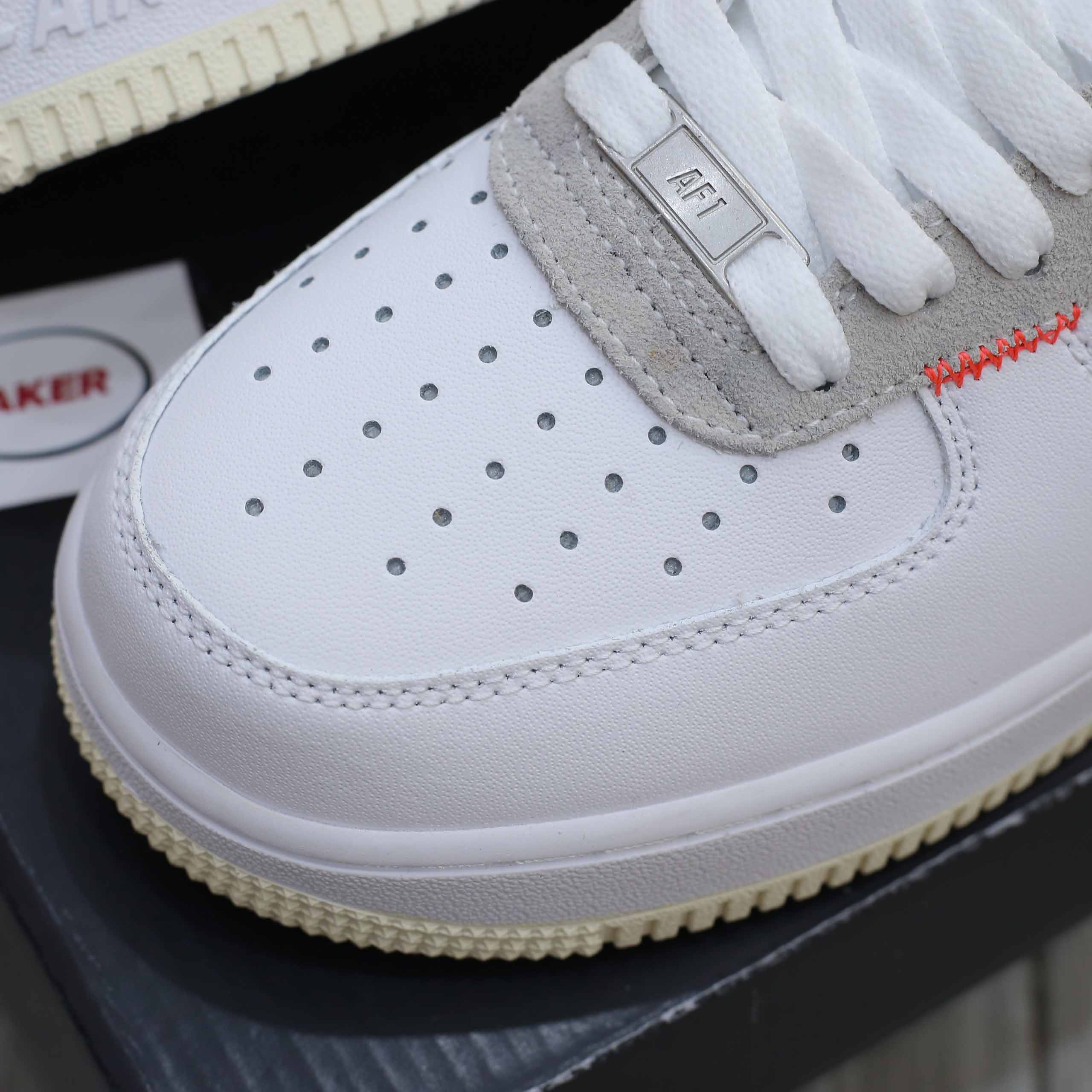 Giày Nike Air Force 1 Low Just Do It White Stitch Like Auth