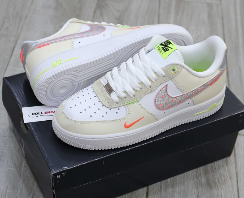 Giày Nike Air Force 1 Low Just Do It ‘White Tan’ Like Auth
