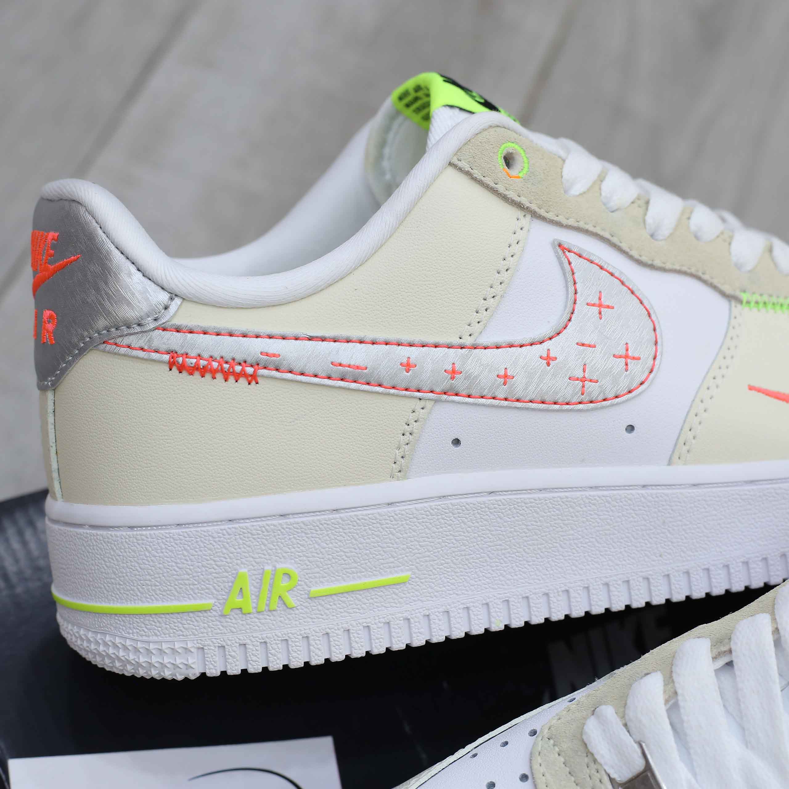 Giày Nike Air Force 1 Low Just Do It ‘White Tan’ Like Auth