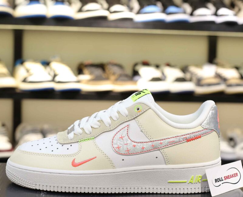 Giày Nike Air Force 1 Low Just Do It ‘White Tan’ Like Auth