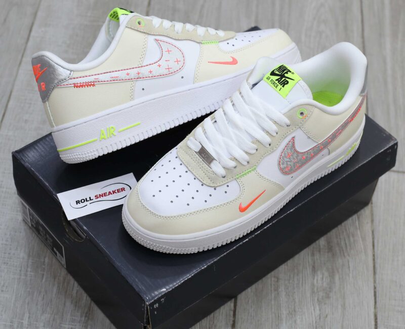 Giày Nike Air Force 1 Low Just Do It ‘White Tan’ Like Auth