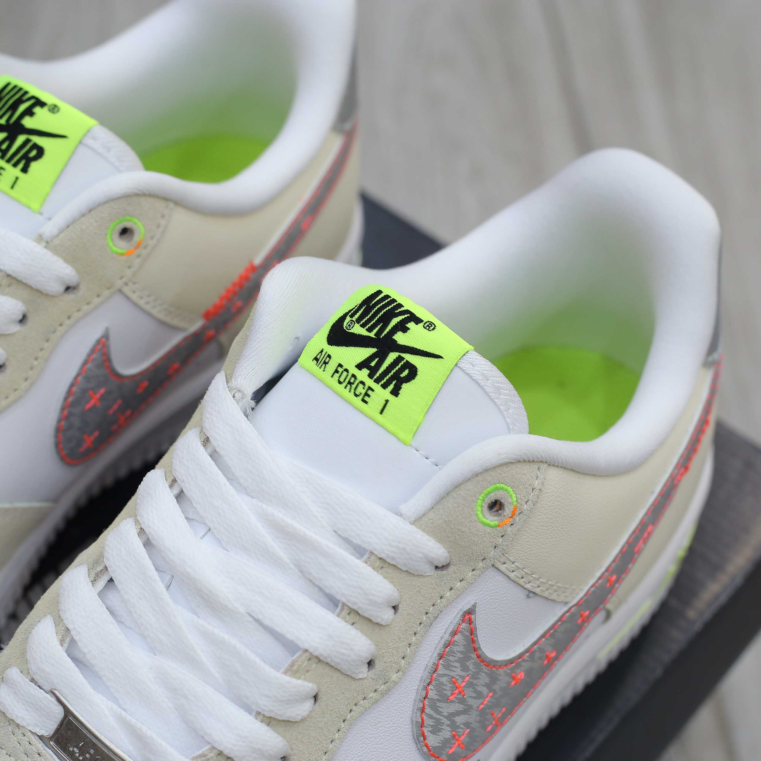 Giày Nike Air Force 1 Low Just Do It ‘White Tan’ Like Auth