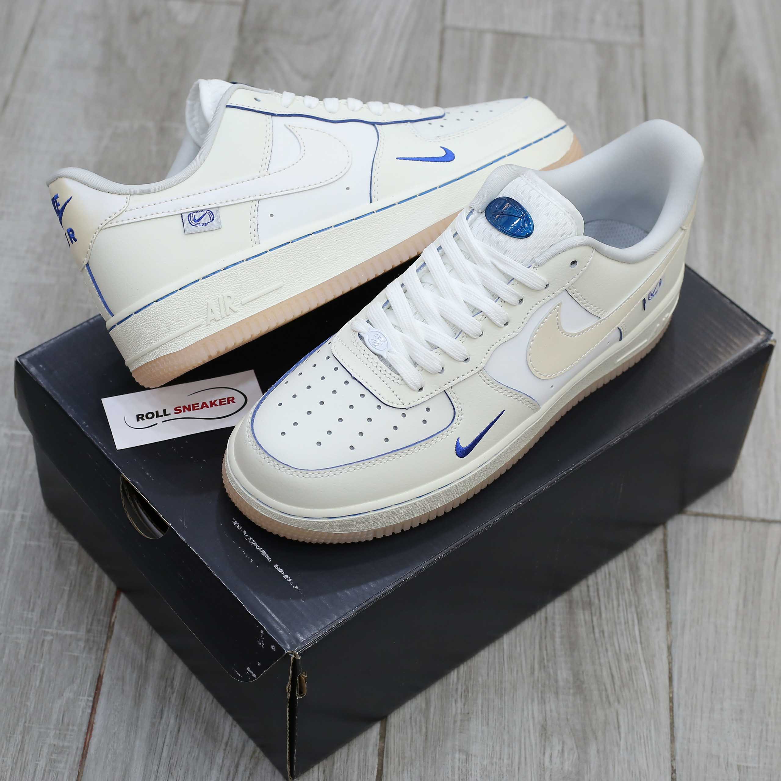 Giày Nike Air Force 1 Low ‘White Blue’ Like Auth