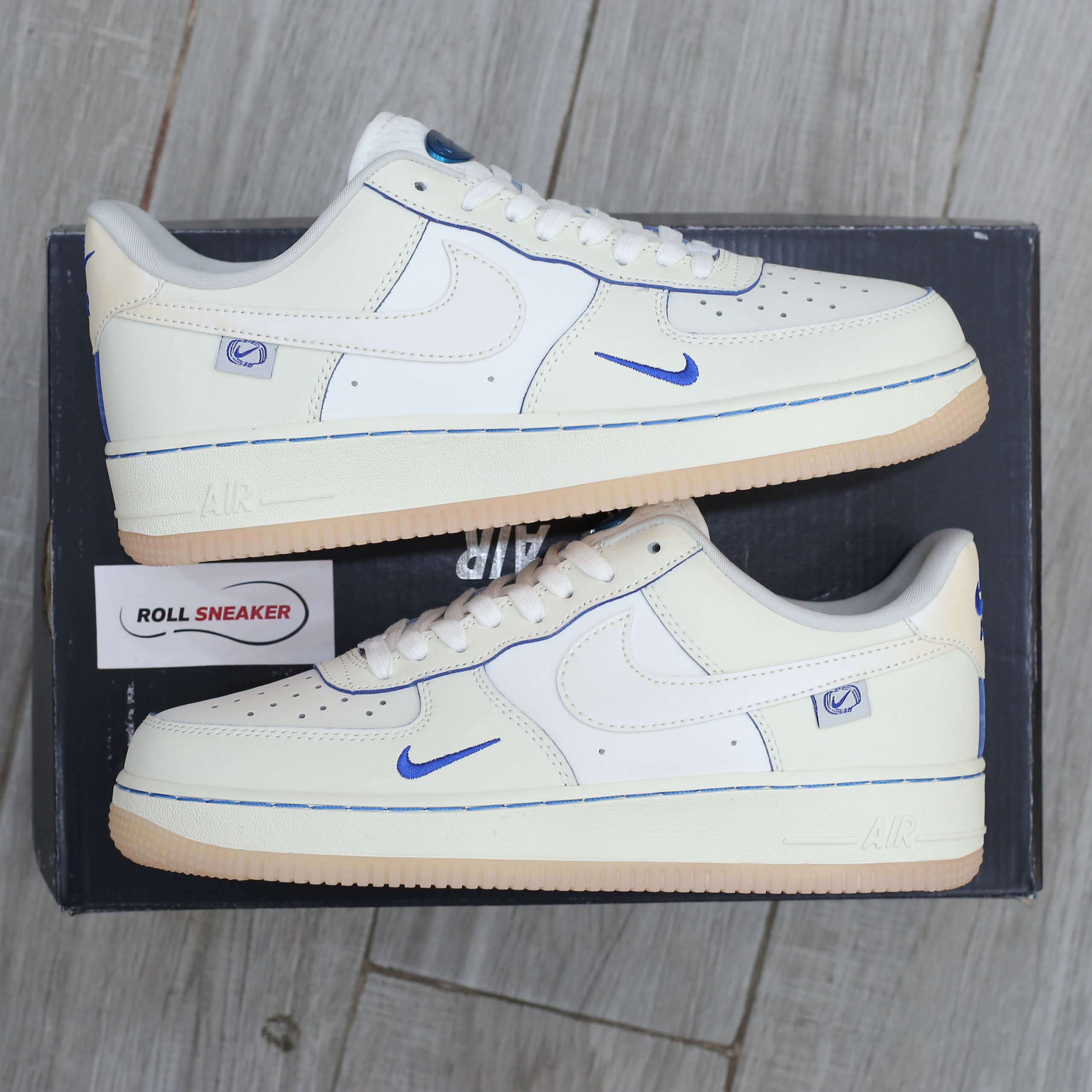 Giày Nike Air Force 1 Low ‘White Blue’ Like Auth