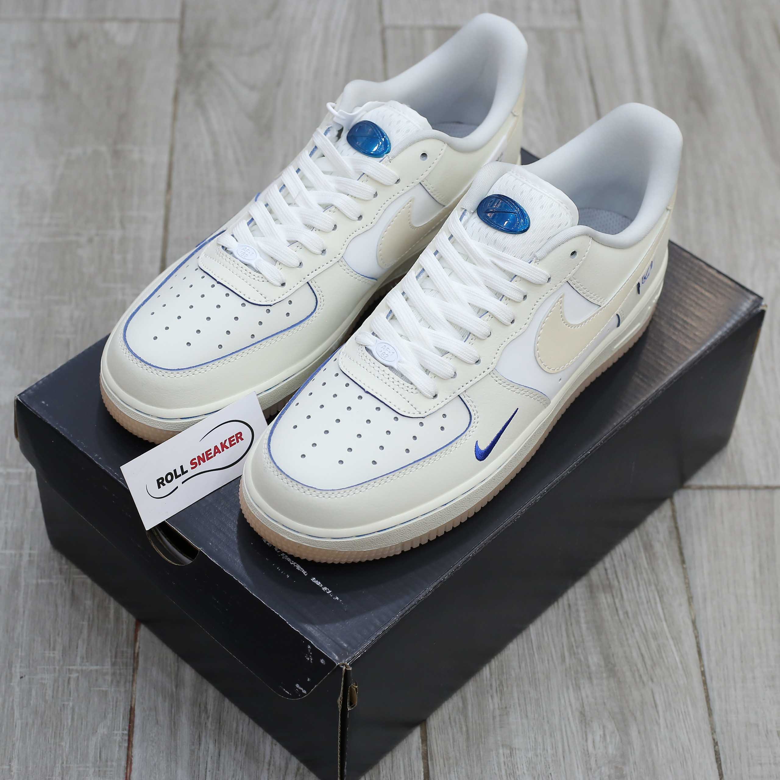 Giày Nike Air Force 1 Low ‘White Blue’ Like Auth