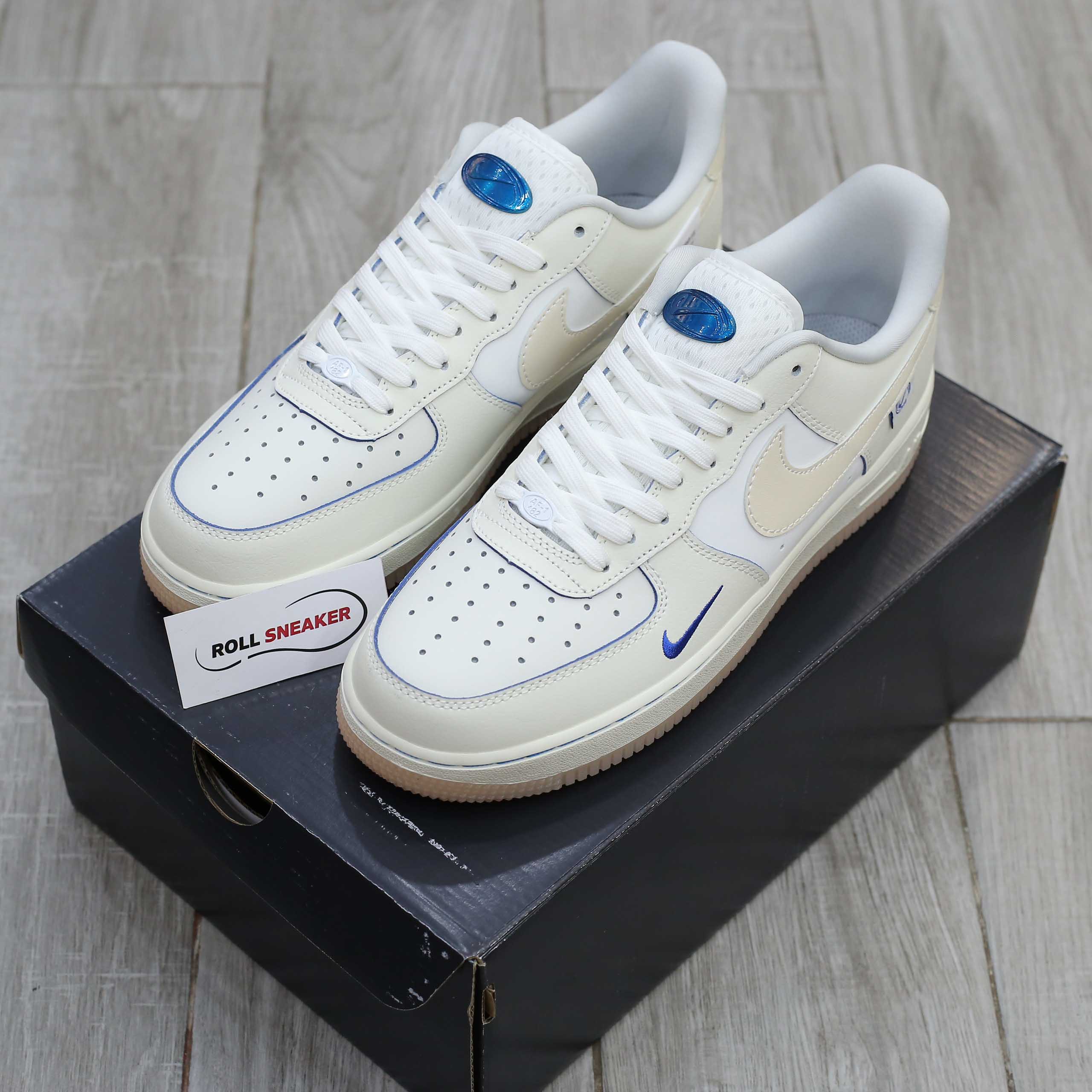 Giày Nike Air Force 1 Low ‘White Blue’ Like Auth