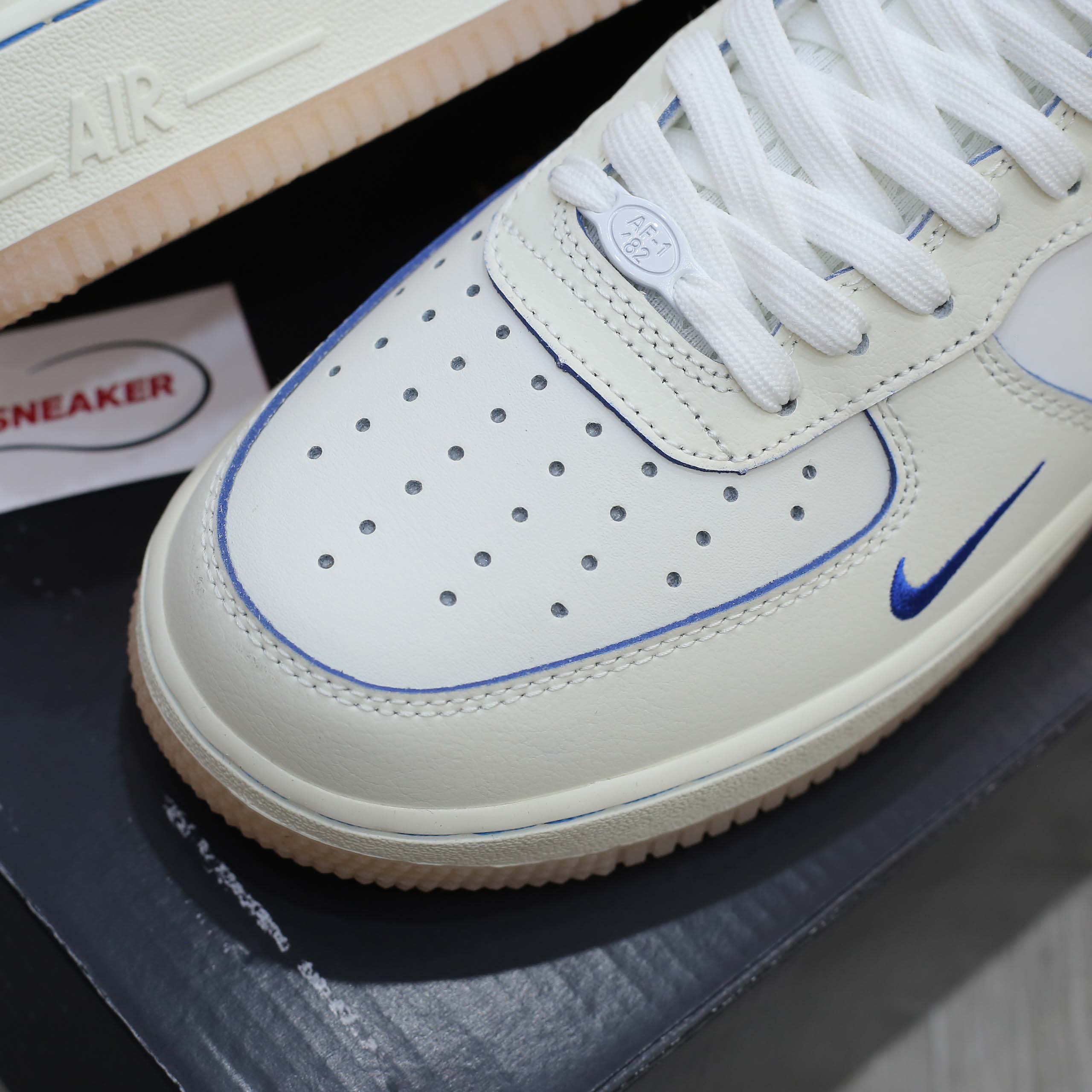 Giày Nike Air Force 1 Low ‘White Blue’ Like Auth