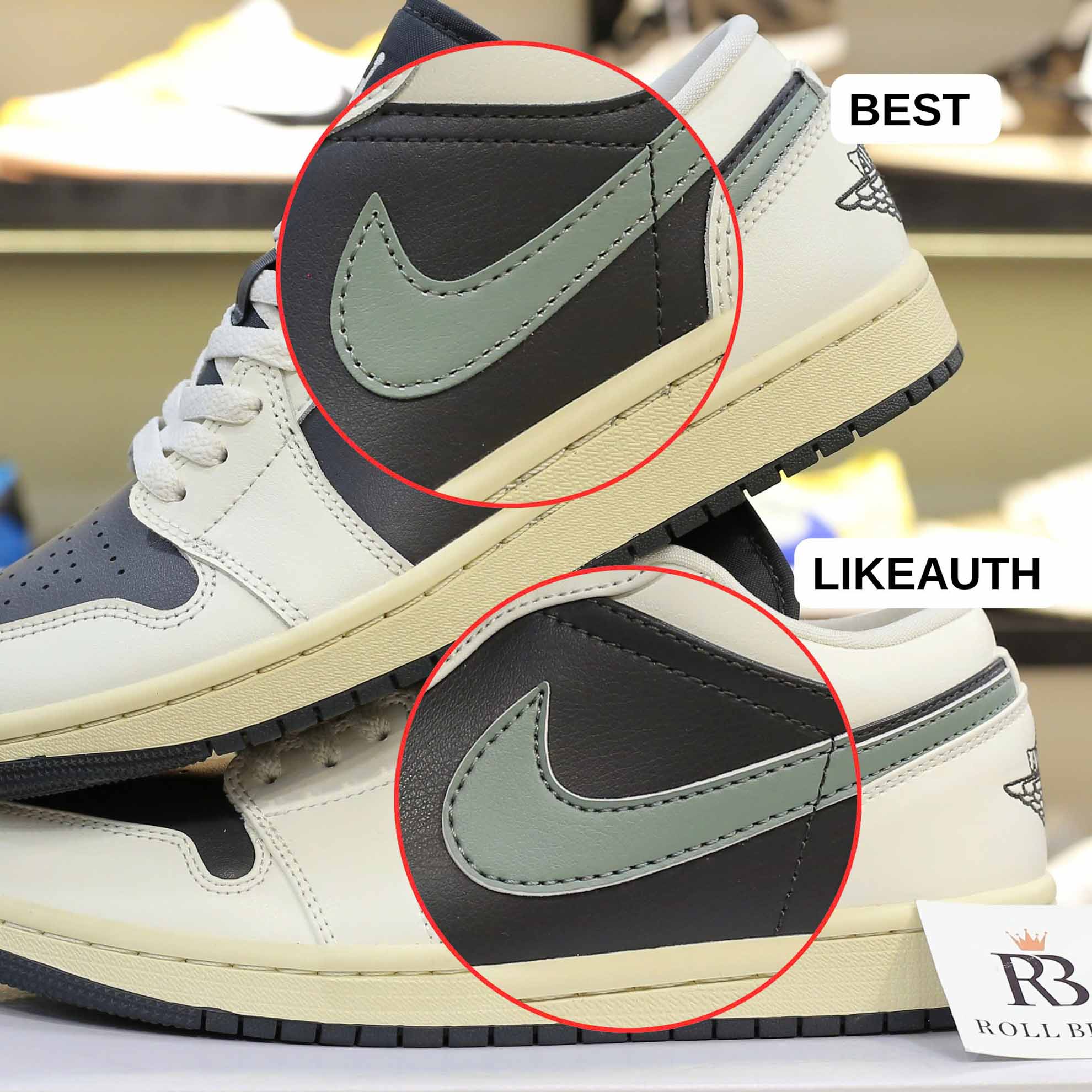 Giày Nike Air Jordan 1 Low ‘Jade Smoke’ (W) Best Quality