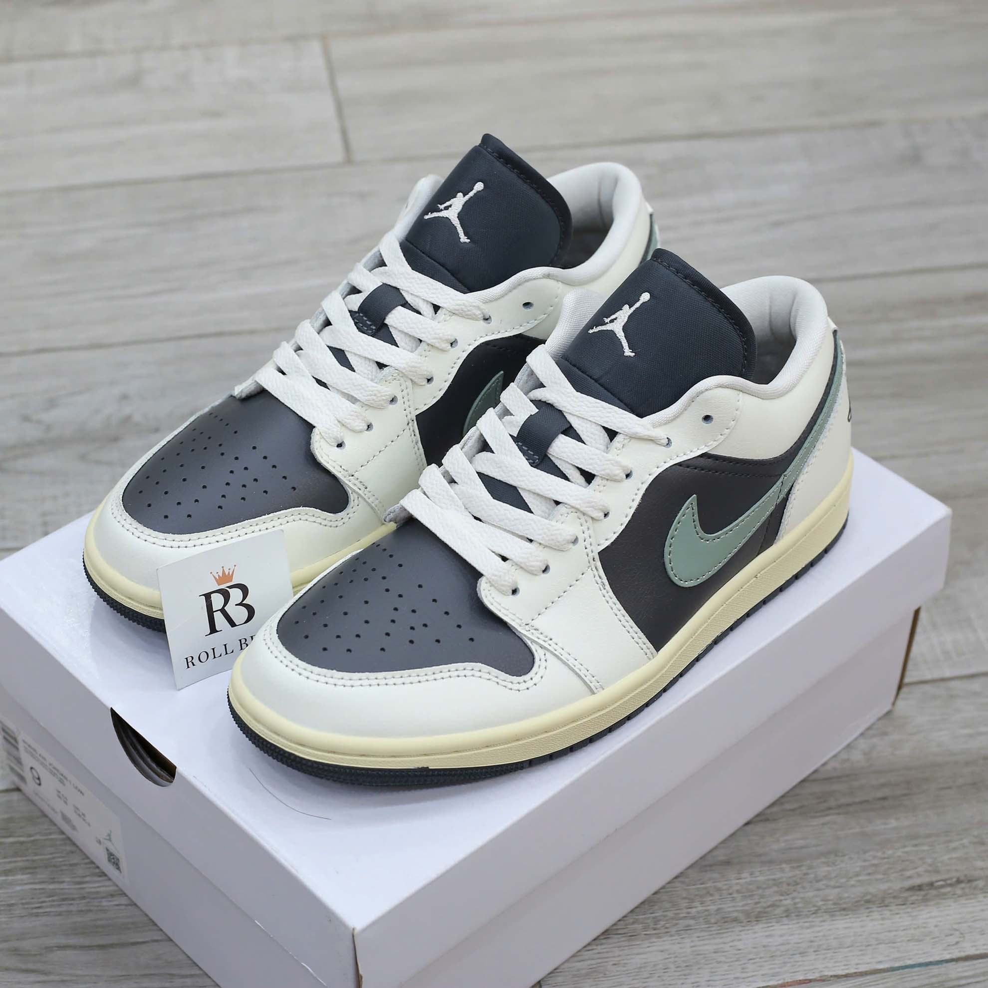 Giày Nike Air Jordan 1 Low ‘Jade Smoke’ (W) Best Quality