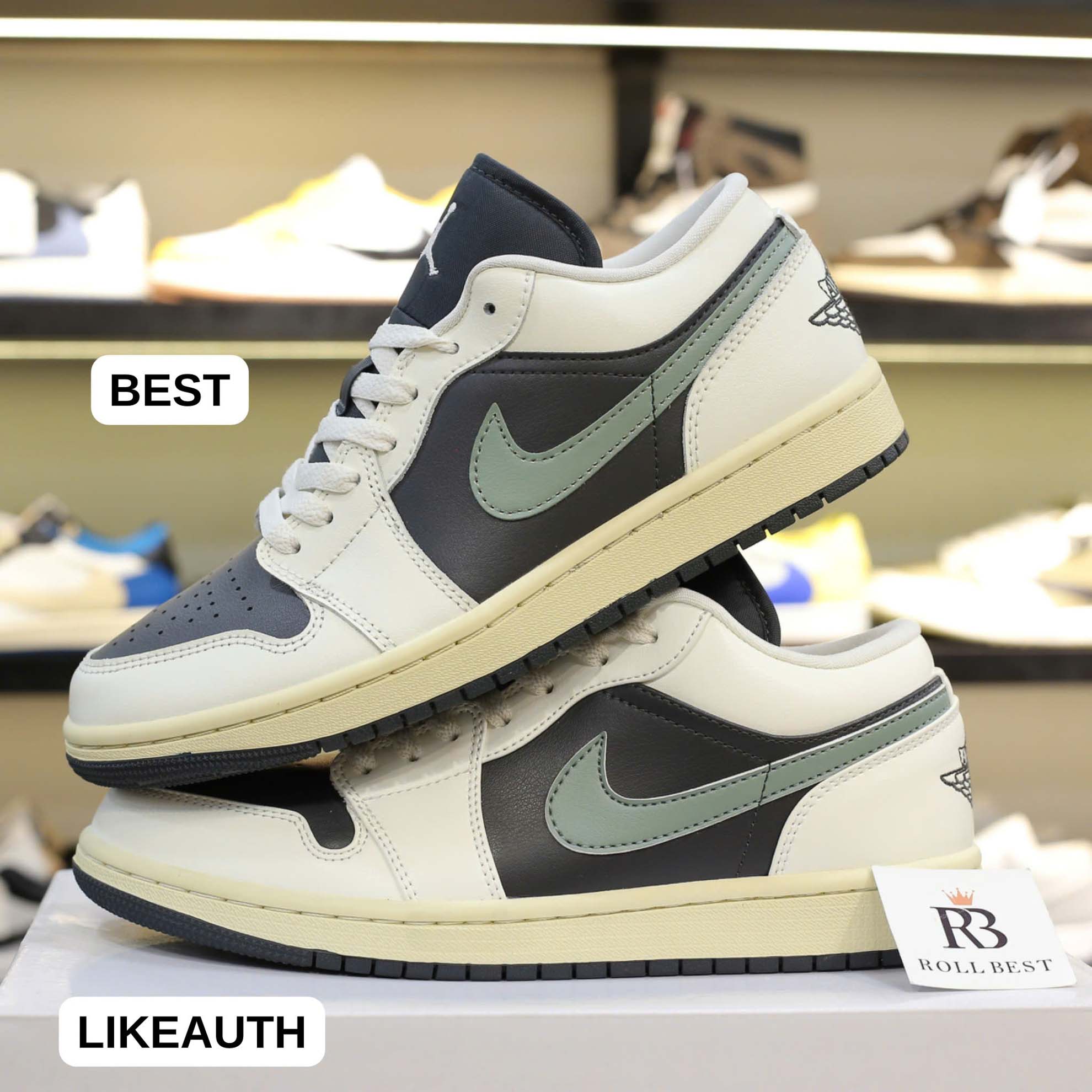 Giày Nike Air Jordan 1 Low ‘Jade Smoke’ (W) Best Quality