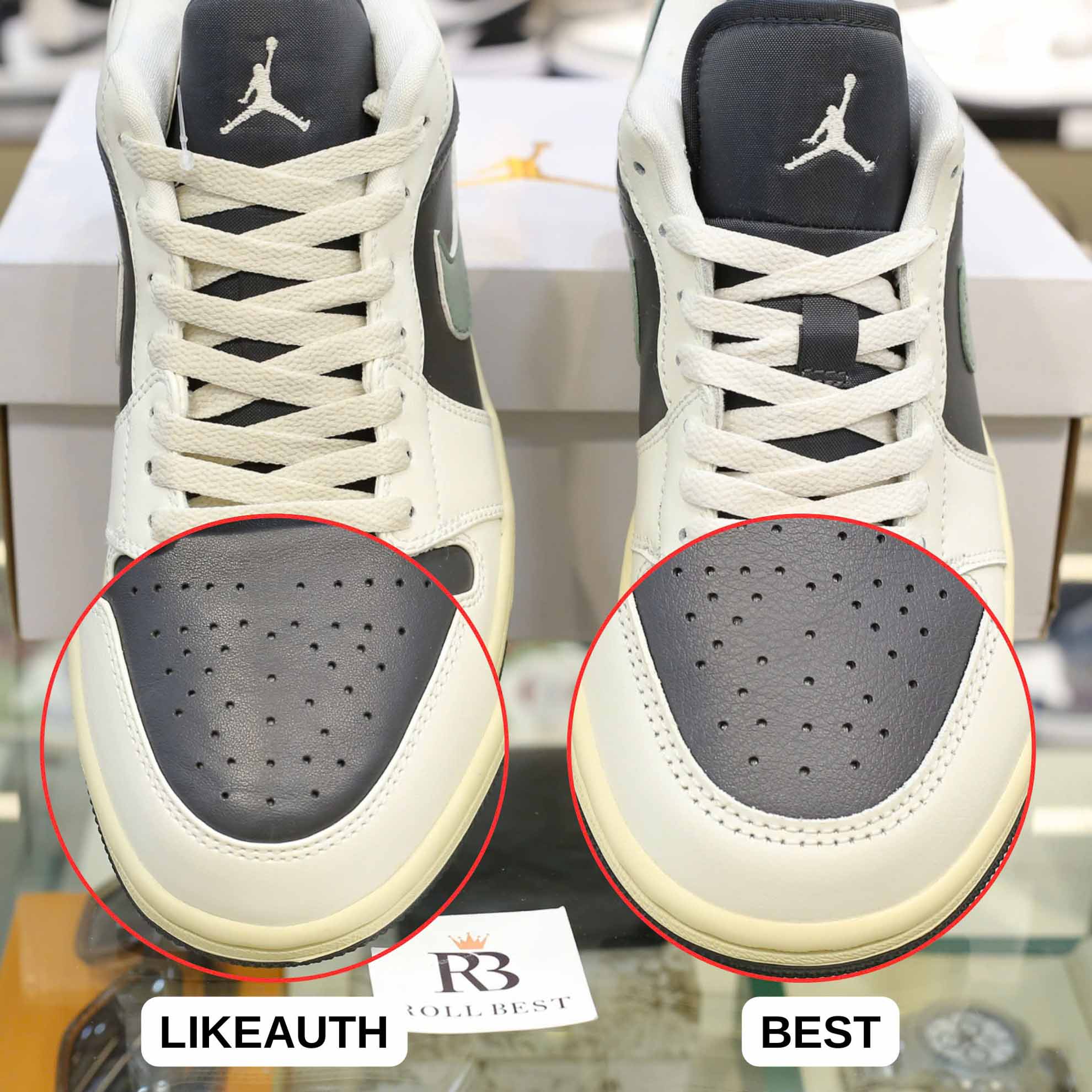 Giày Nike Air Jordan 1 Low ‘Jade Smoke’ (W) Best Quality