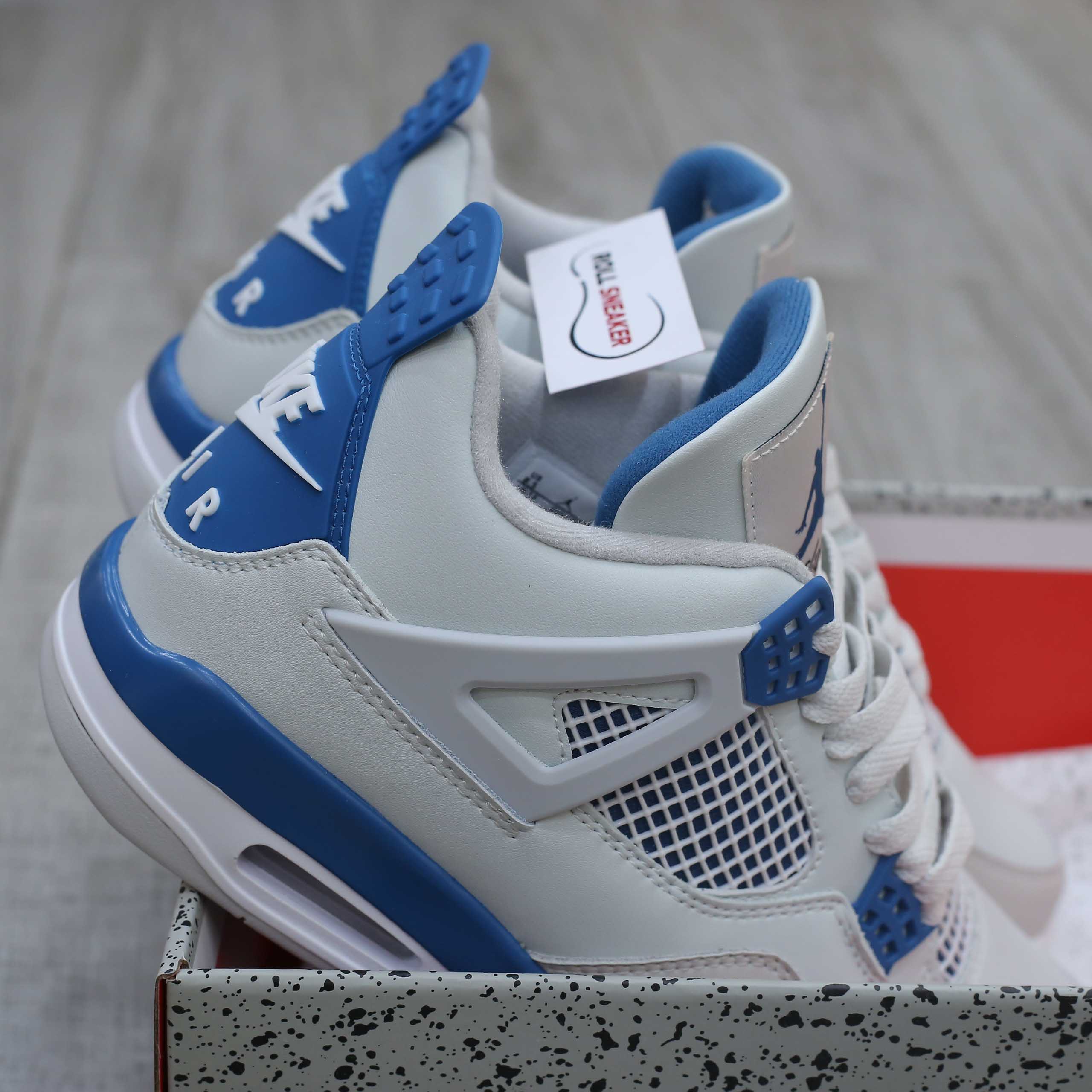 Giày Nike Air Jordan 4 Retro ‘Military Blue’ Like Auth