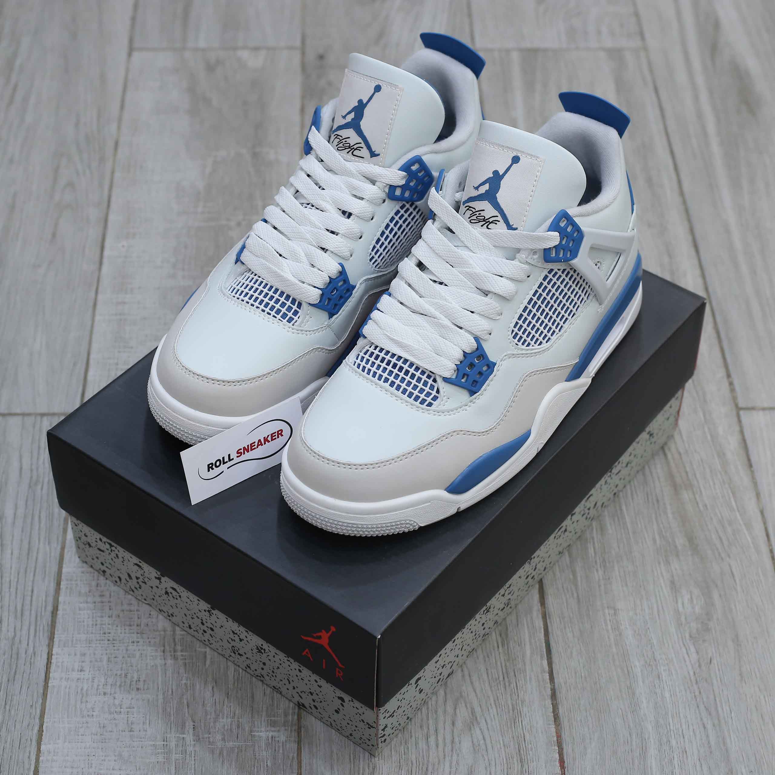 Giày Nike Air Jordan 4 Retro ‘Military Blue’ Like Auth