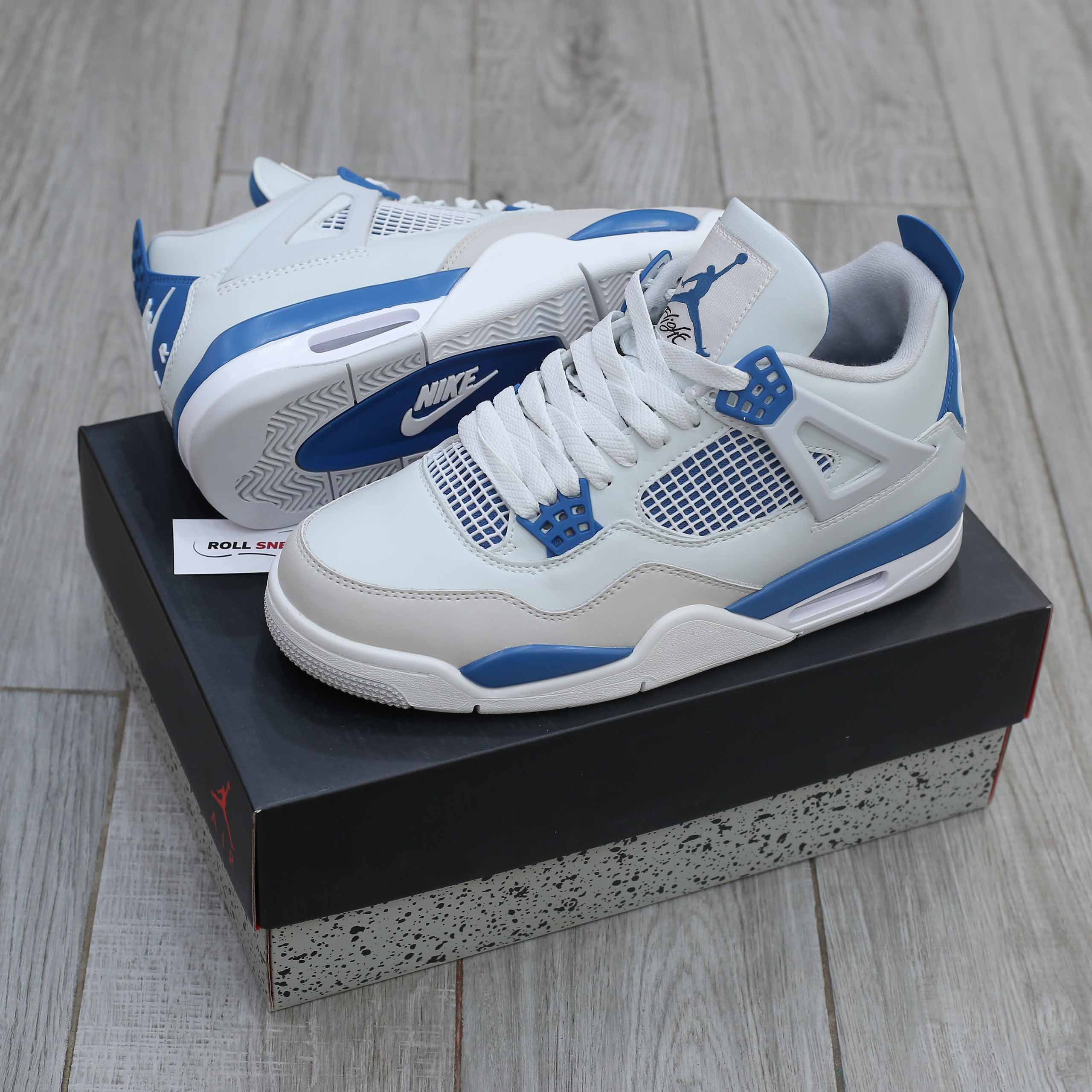 Giày Nike Air Jordan 4 Retro ‘Military Blue’ Like Auth