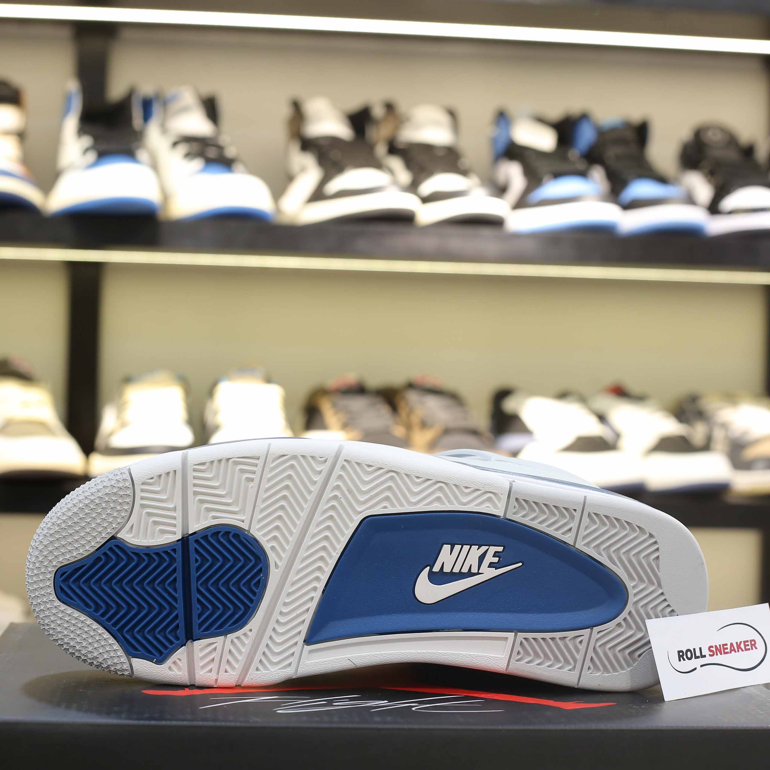 Giày Nike Air Jordan 4 Retro ‘Military Blue’ Like Auth