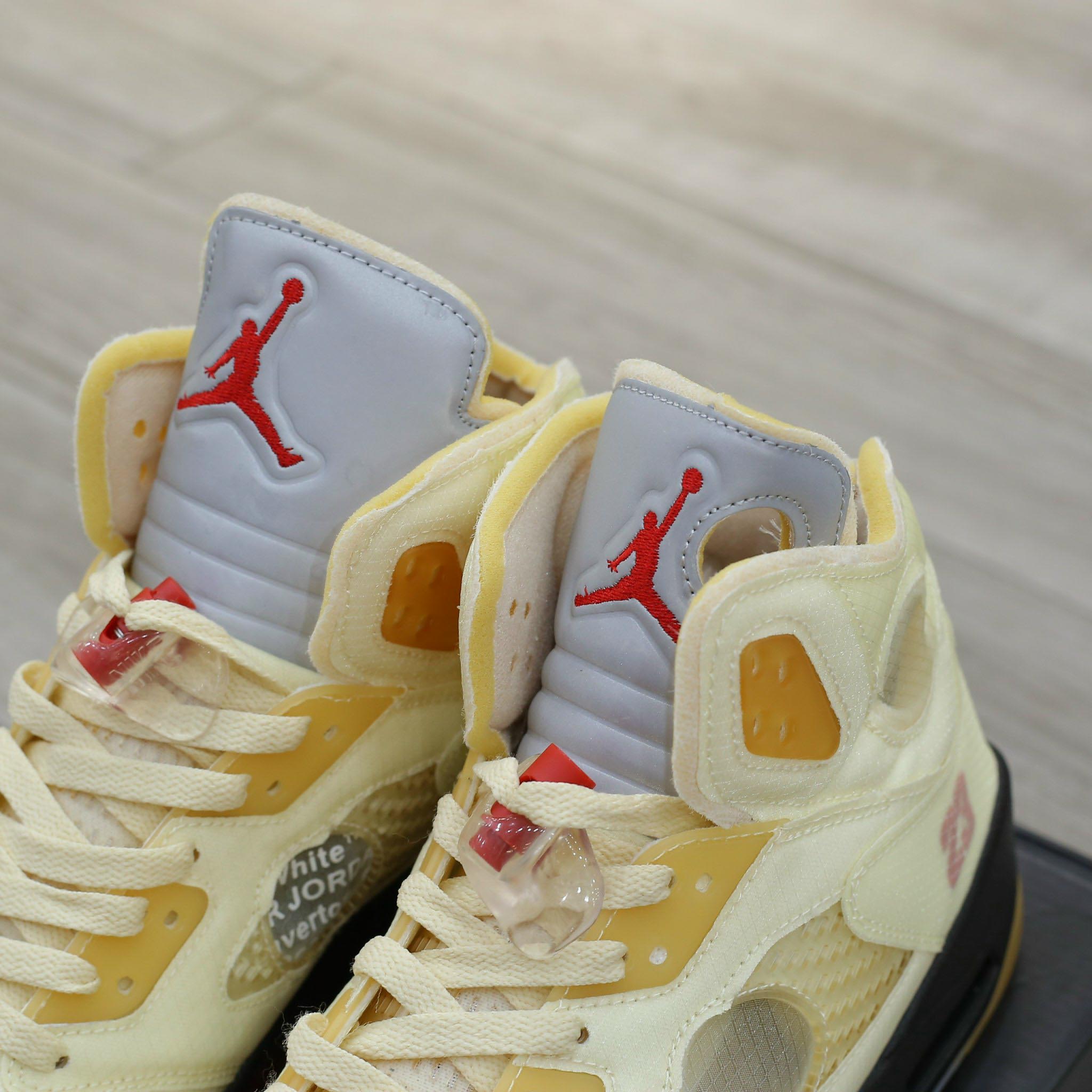 Giày Nike Air Jordan 5 SP x Off-White ‘Sail’ Like Auth