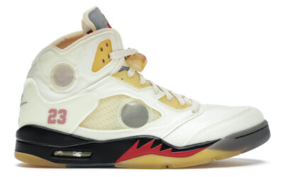 Giày Nike Air Jordan 5 SP x Off-White ‘Sail’ Like Auth