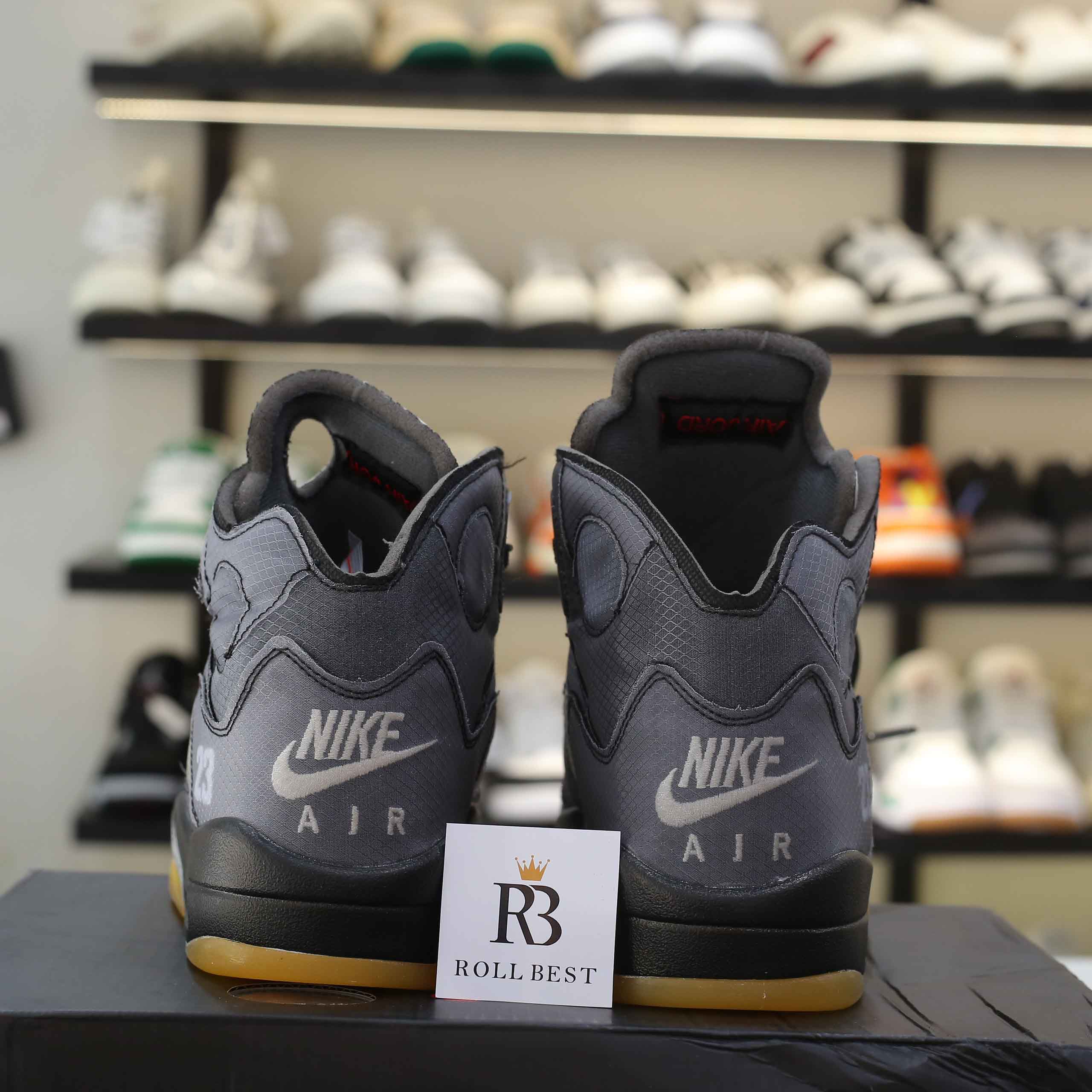 Giày Nike Off-White x Air Jordan 5 Retro SP Muslin Best Quality