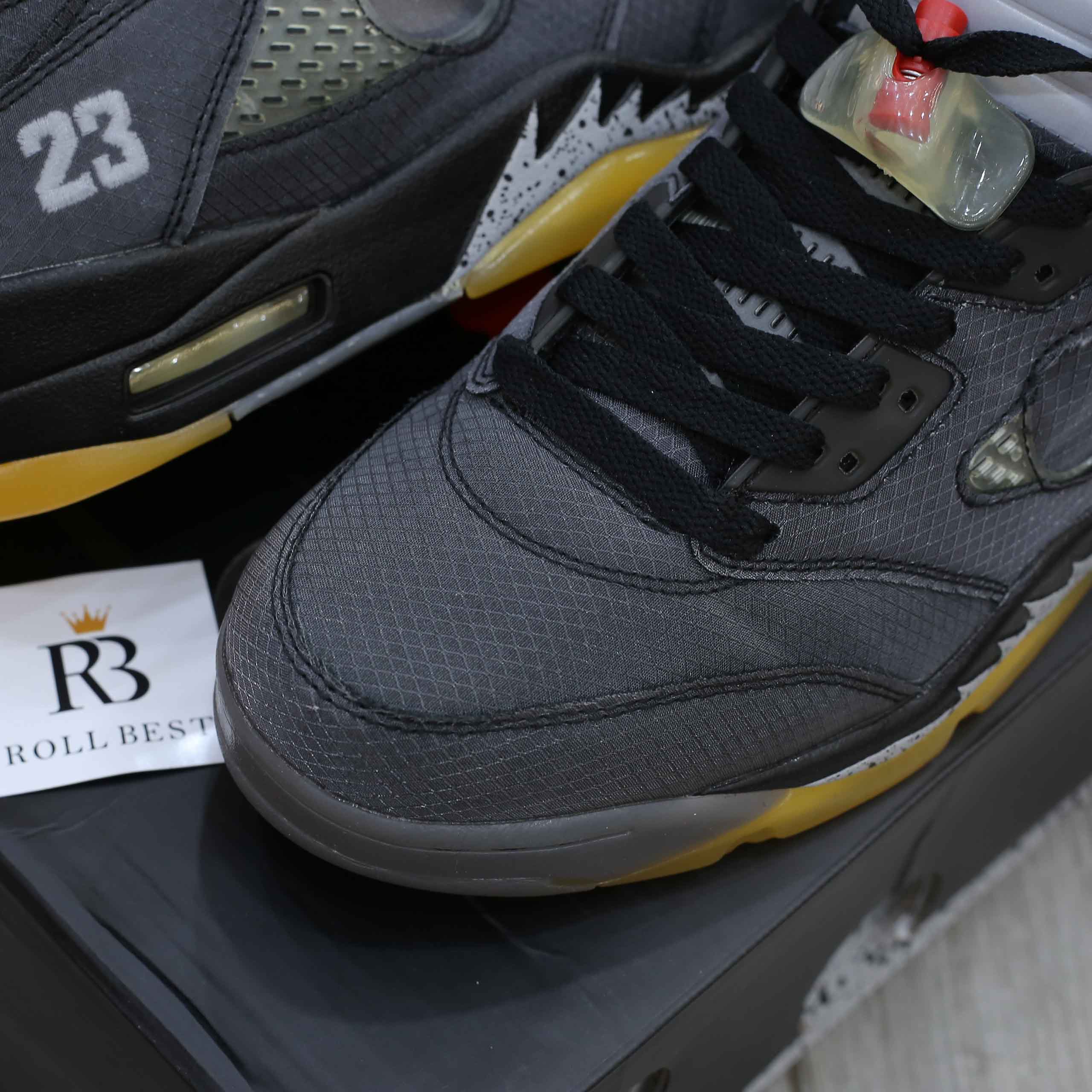 Giày Nike Off-White x Air Jordan 5 Retro SP Muslin Best Quality