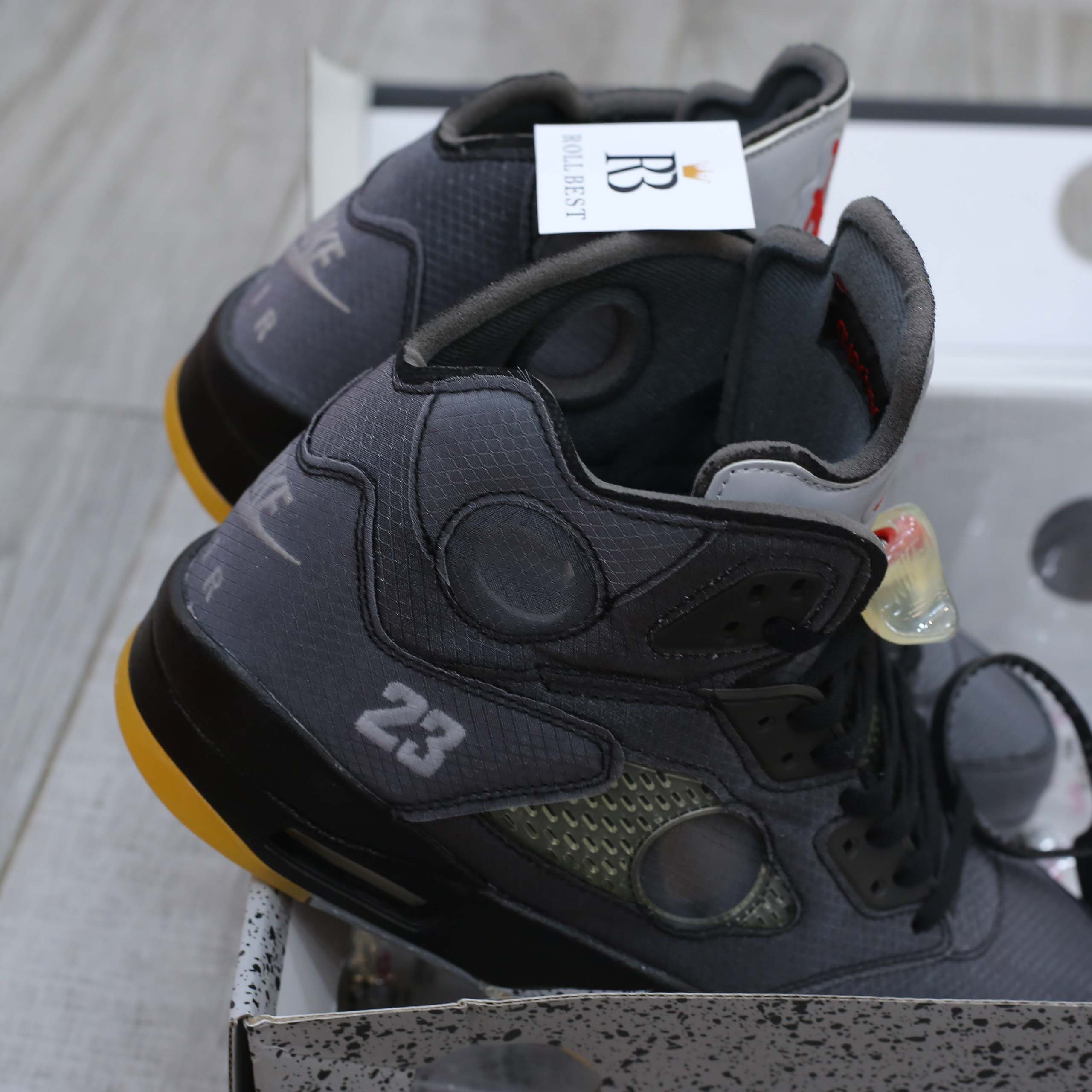 Giày Nike Off-White x Air Jordan 5 Retro SP Muslin Best Quality