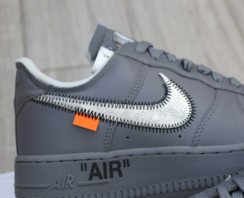 Giày Off-White x Nike Air Force 1 07 Low Dark Grey White Silver Best Quality
