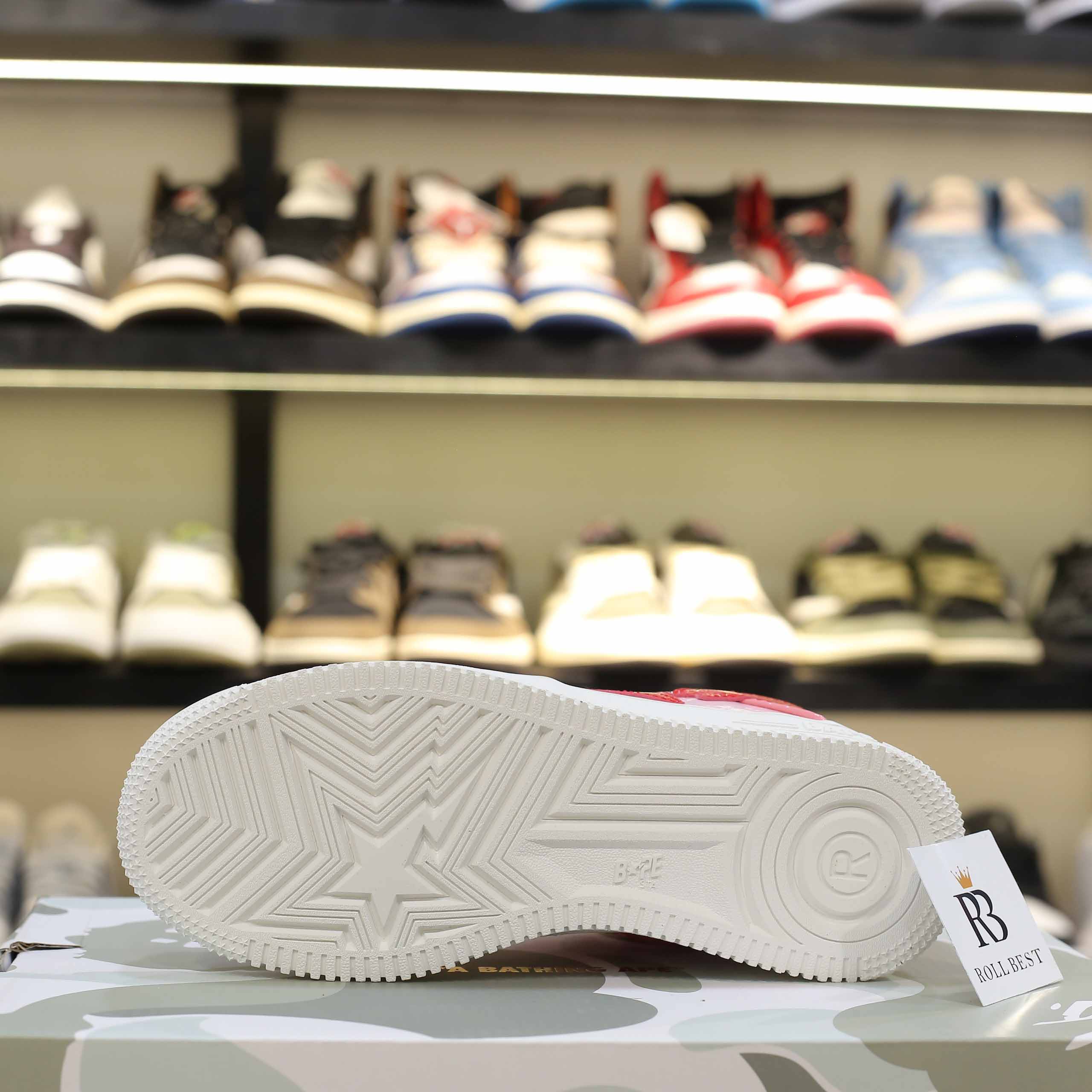 Giày A Bathing Ape Bape Sta Low Color Camo Combo Pink Best Quality