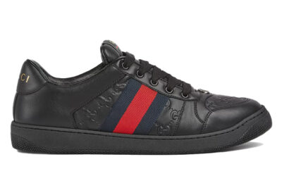 Giày Gucci Screener GG Black Web Classic Best Quality