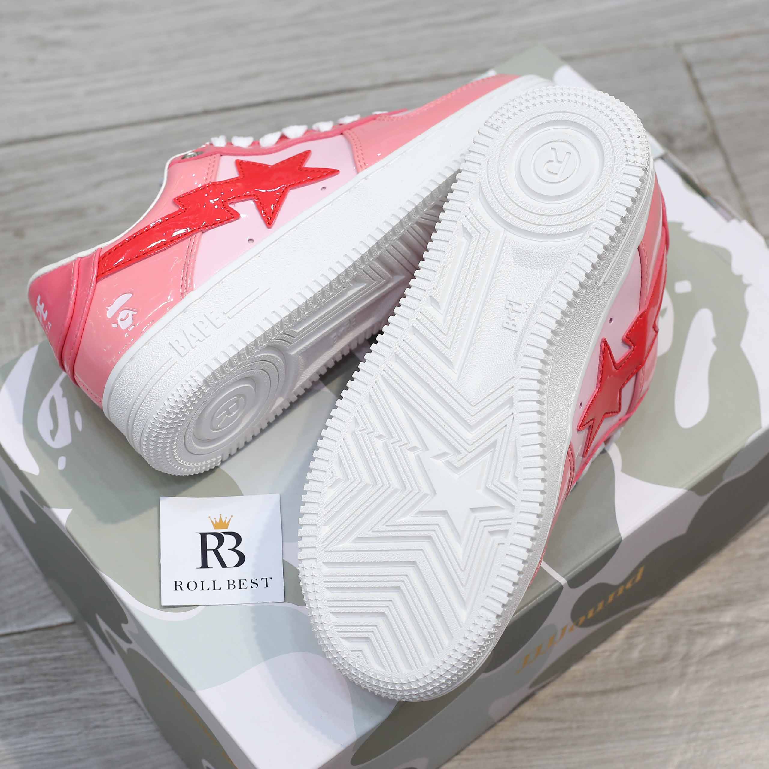 Giày A Bathing Ape Bape Sta Low Color Camo Combo Pink Best Quality