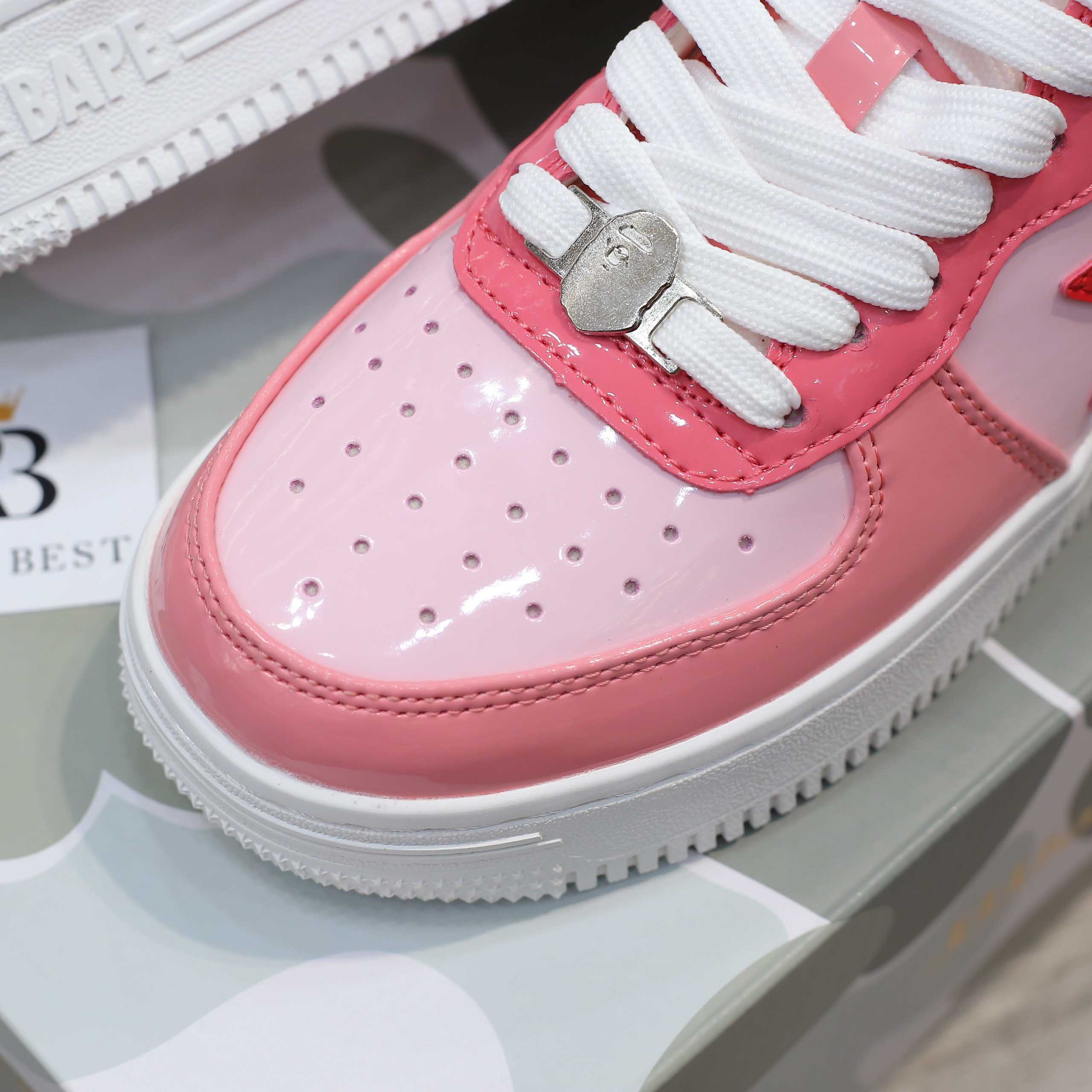 Giày A Bathing Ape Bape Sta Low Color Camo Combo Pink Best Quality