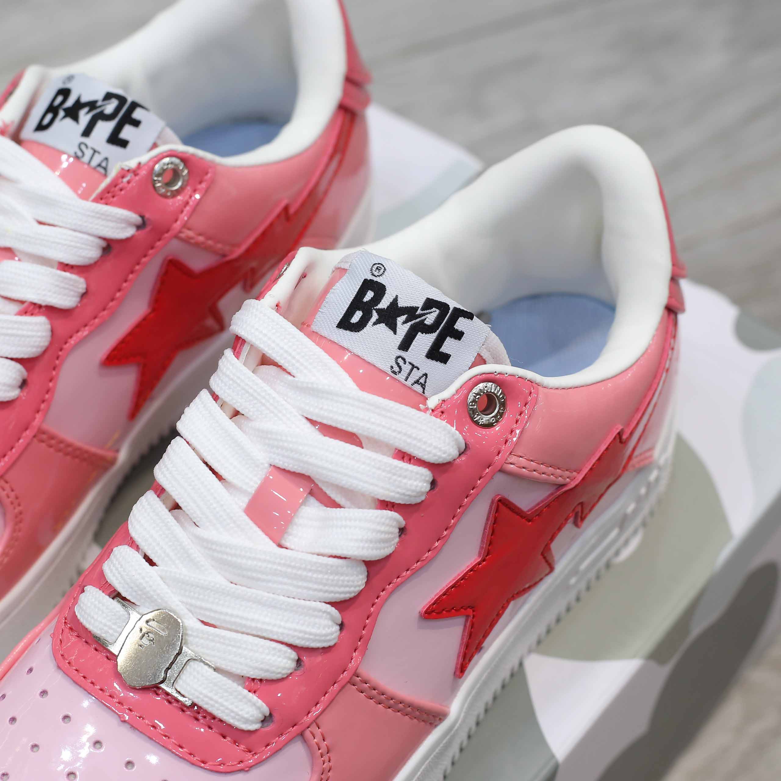 Giày A Bathing Ape Bape Sta Low Color Camo Combo Pink Best Quality