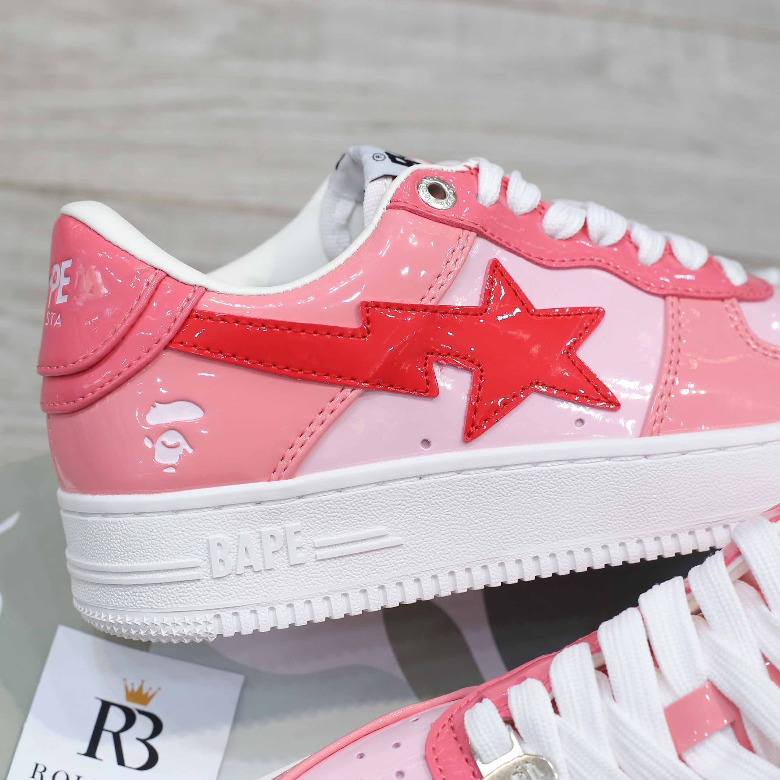 Giày A Bathing Ape Bape Sta Low Color Camo Combo Pink Best Quality