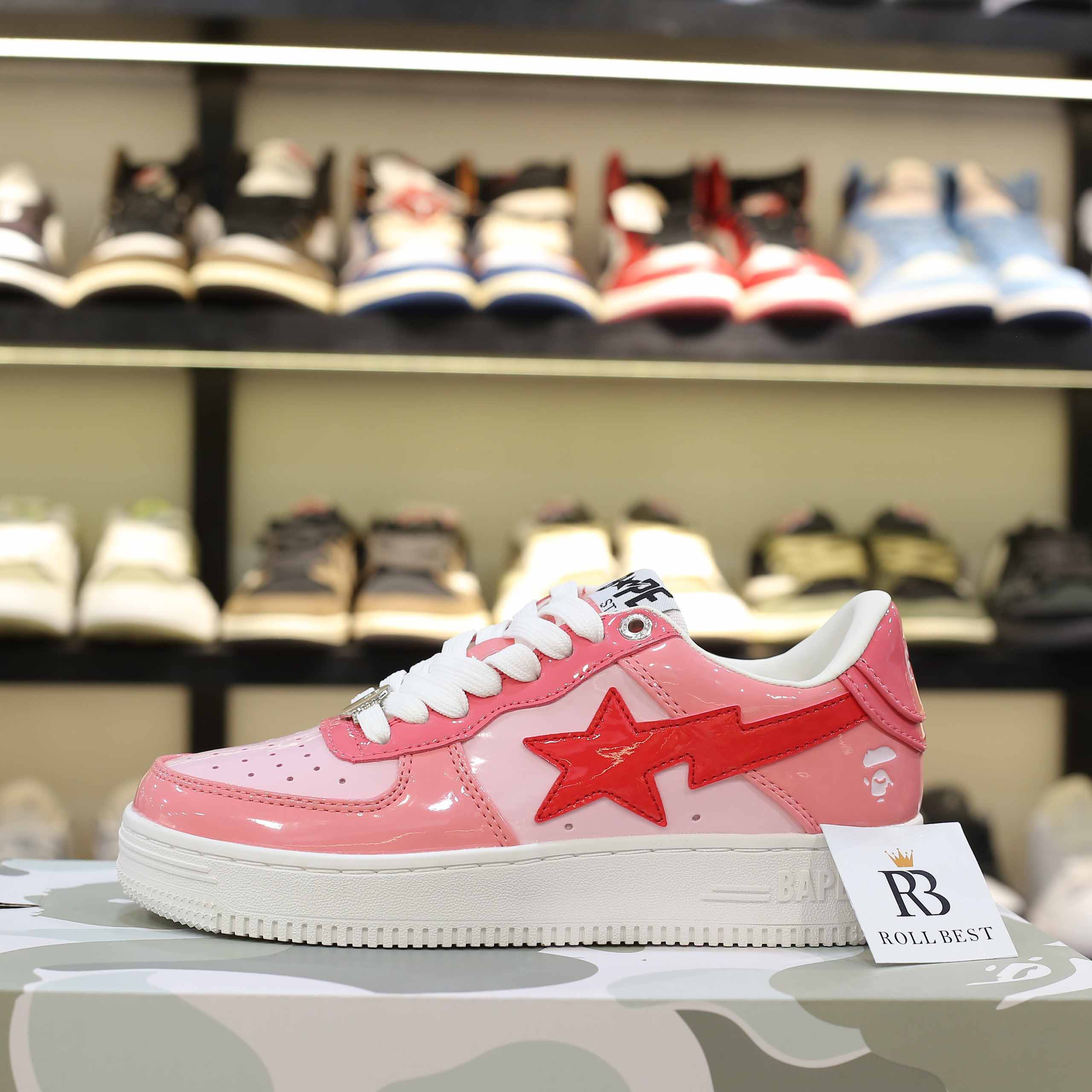Giày A Bathing Ape Bape Sta Low Color Camo Combo Pink Best Quality