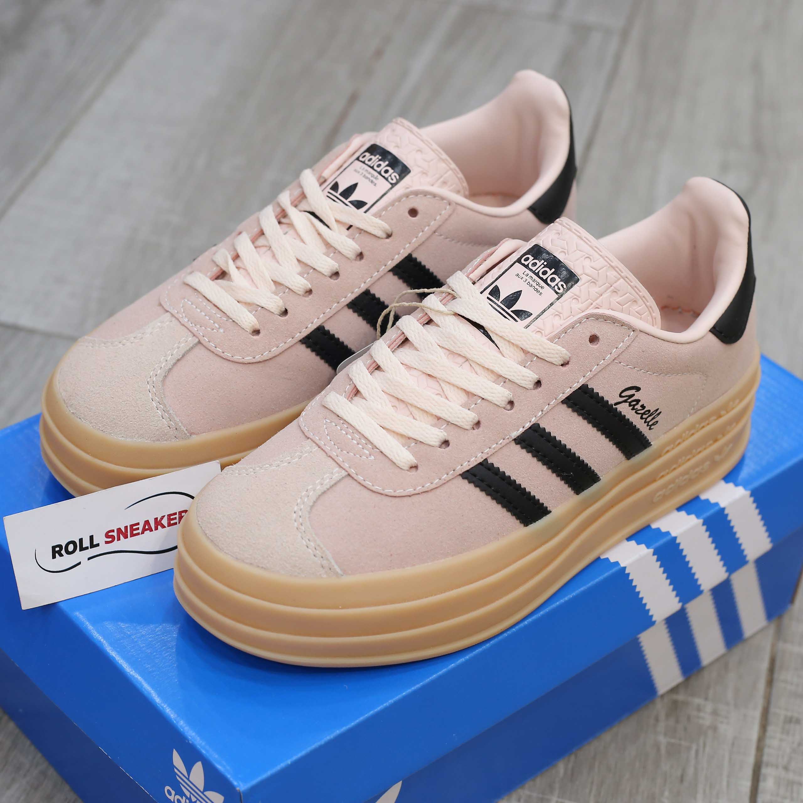 Giày Adidas Gazelle Bold ‘Wonder Quartz Black Gum’ Like Auth