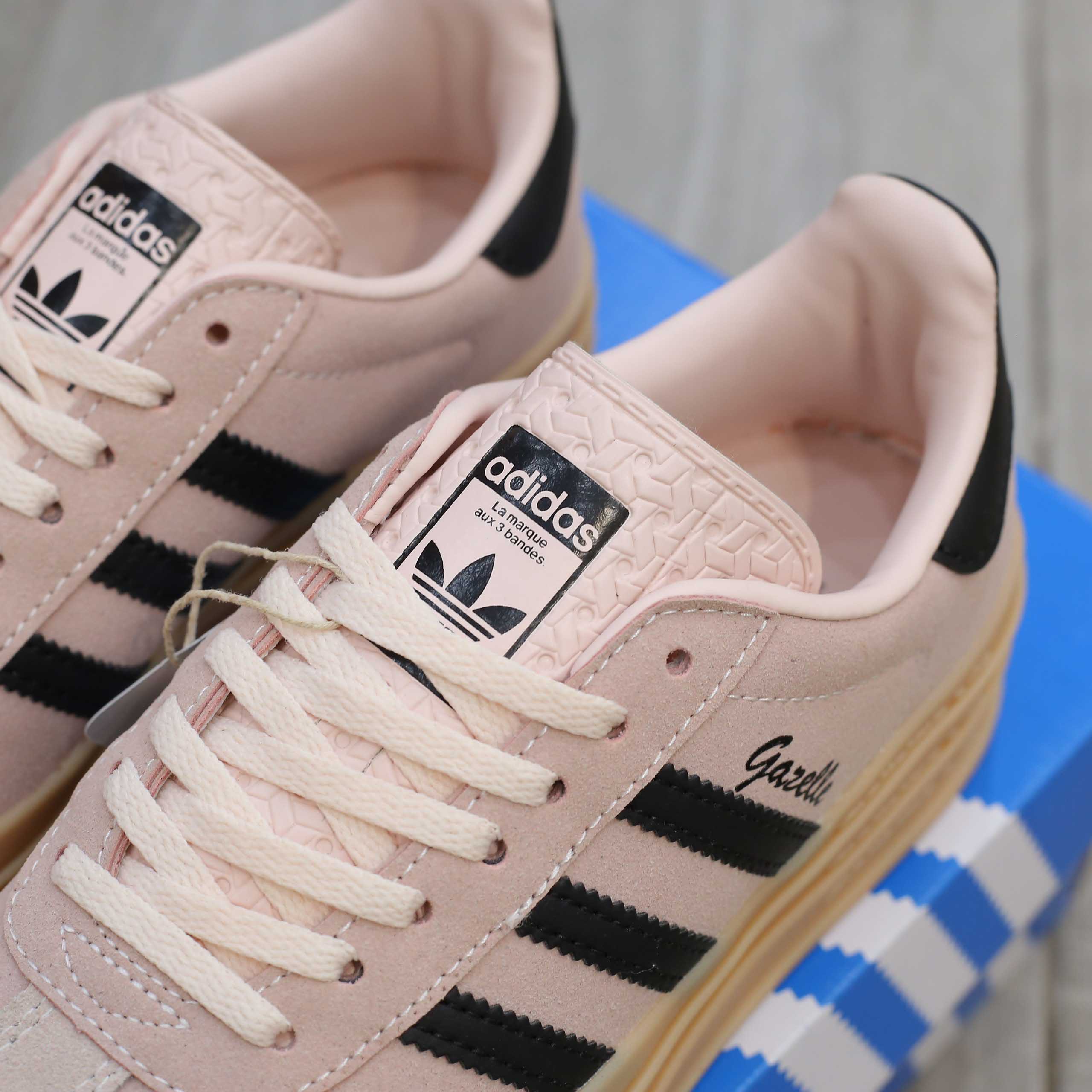 Giày Adidas Gazelle Bold ‘Wonder Quartz Black Gum’ Like Auth