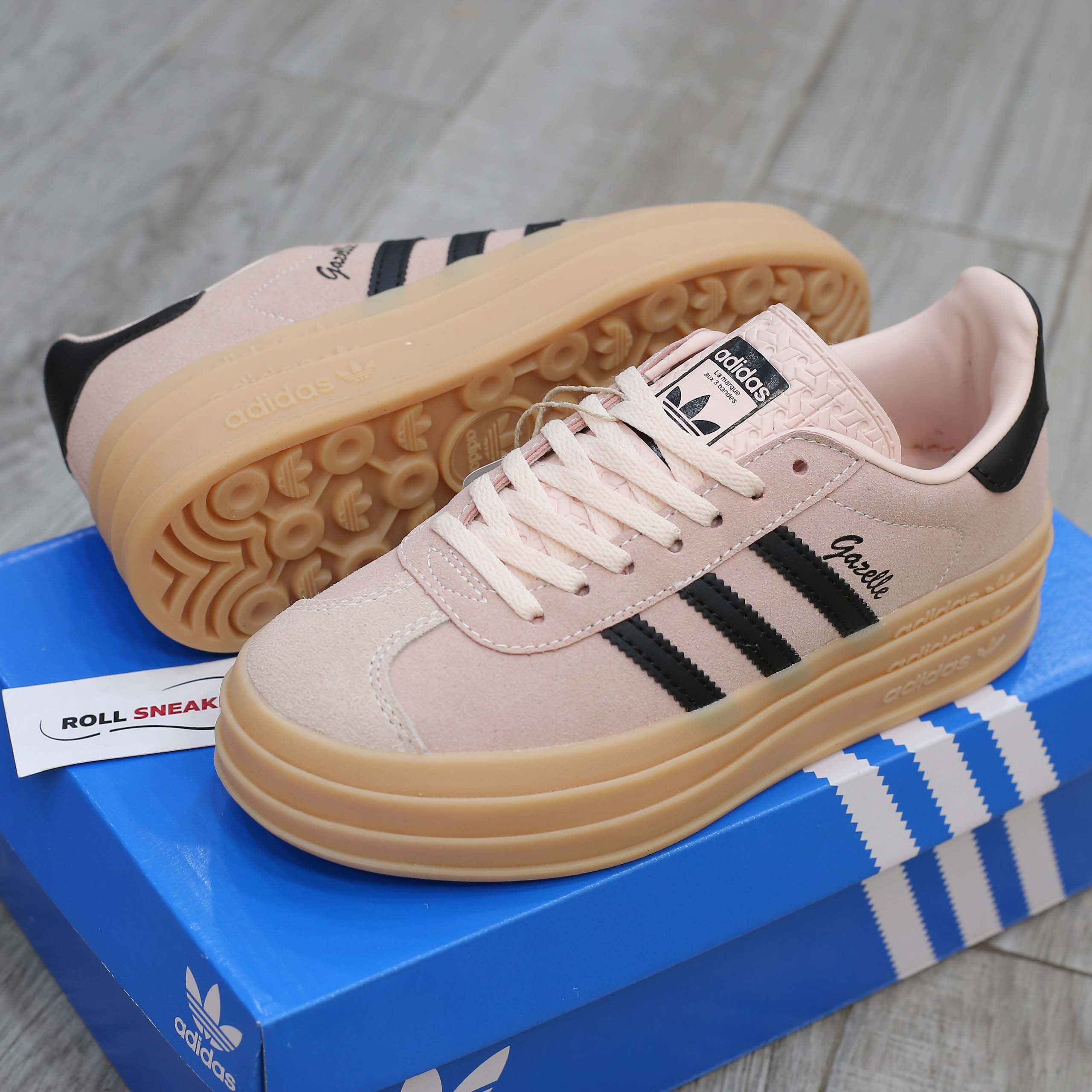 Giày Adidas Gazelle Bold ‘Wonder Quartz Black Gum’ Like Auth