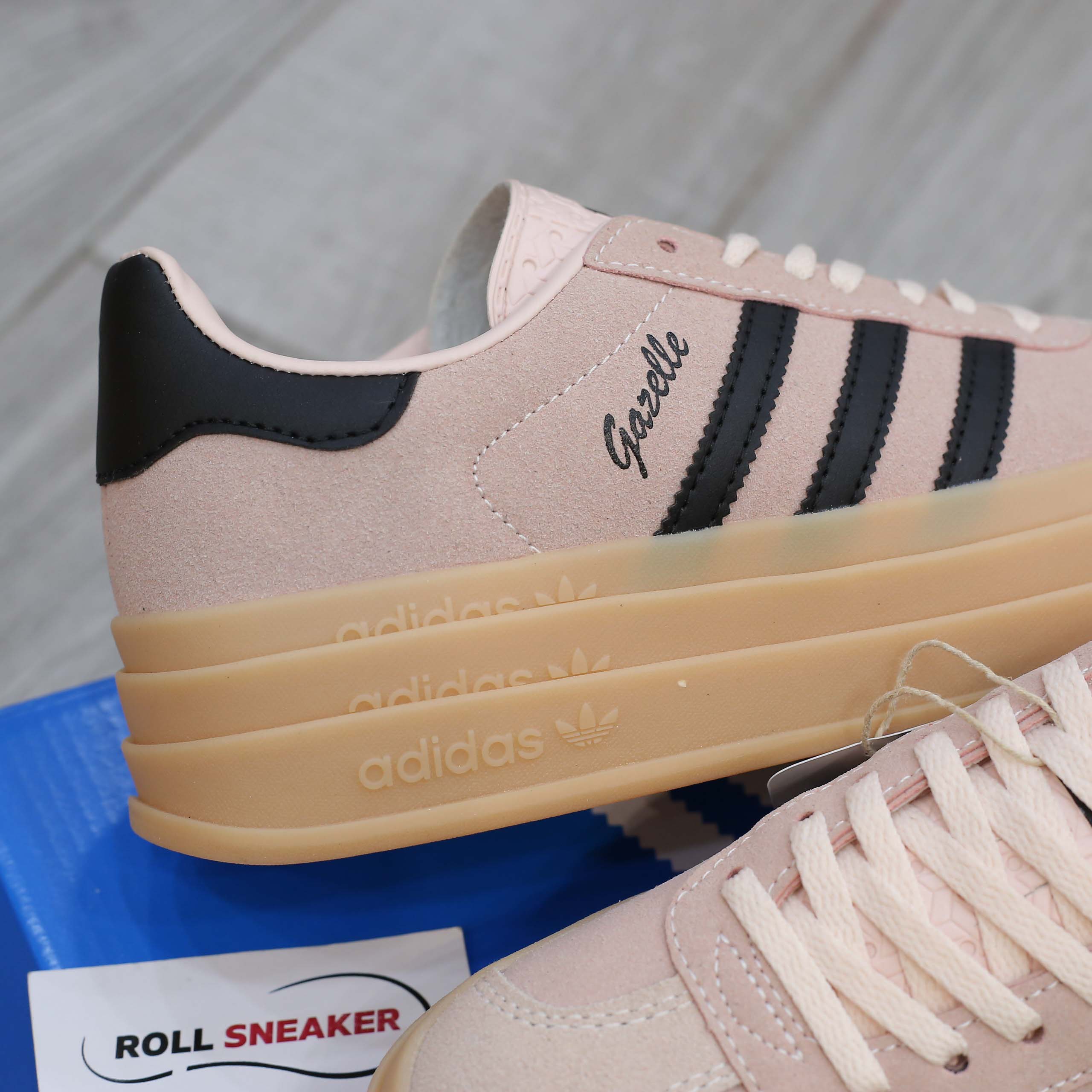 Giày Adidas Gazelle Bold ‘Wonder Quartz Black Gum’ Like Auth