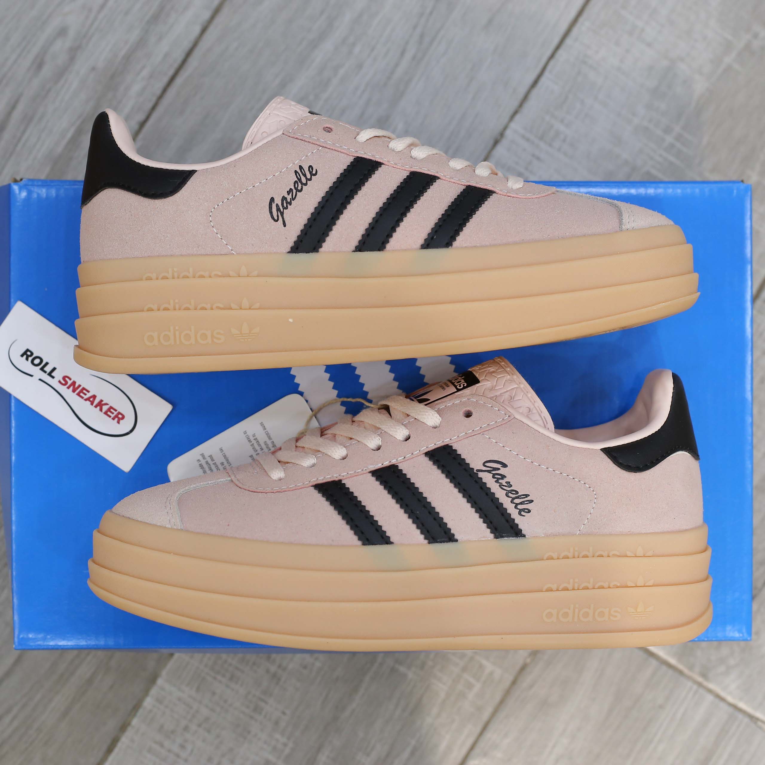 Giày Adidas Gazelle Bold ‘Wonder Quartz Black Gum’ Like Auth