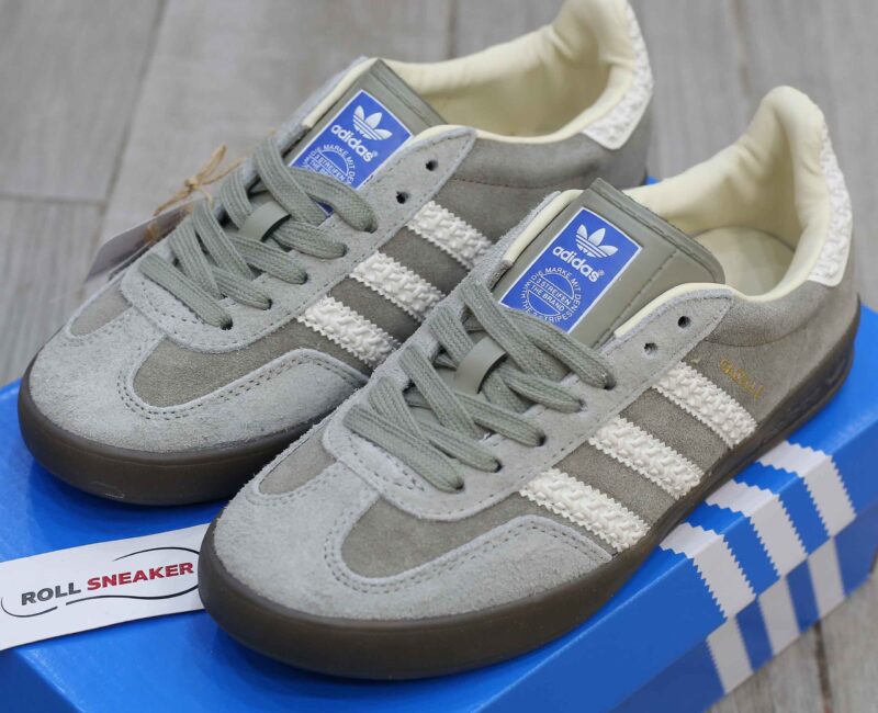 Giày Adidas Gazelle Indoor Grey White Like Auth