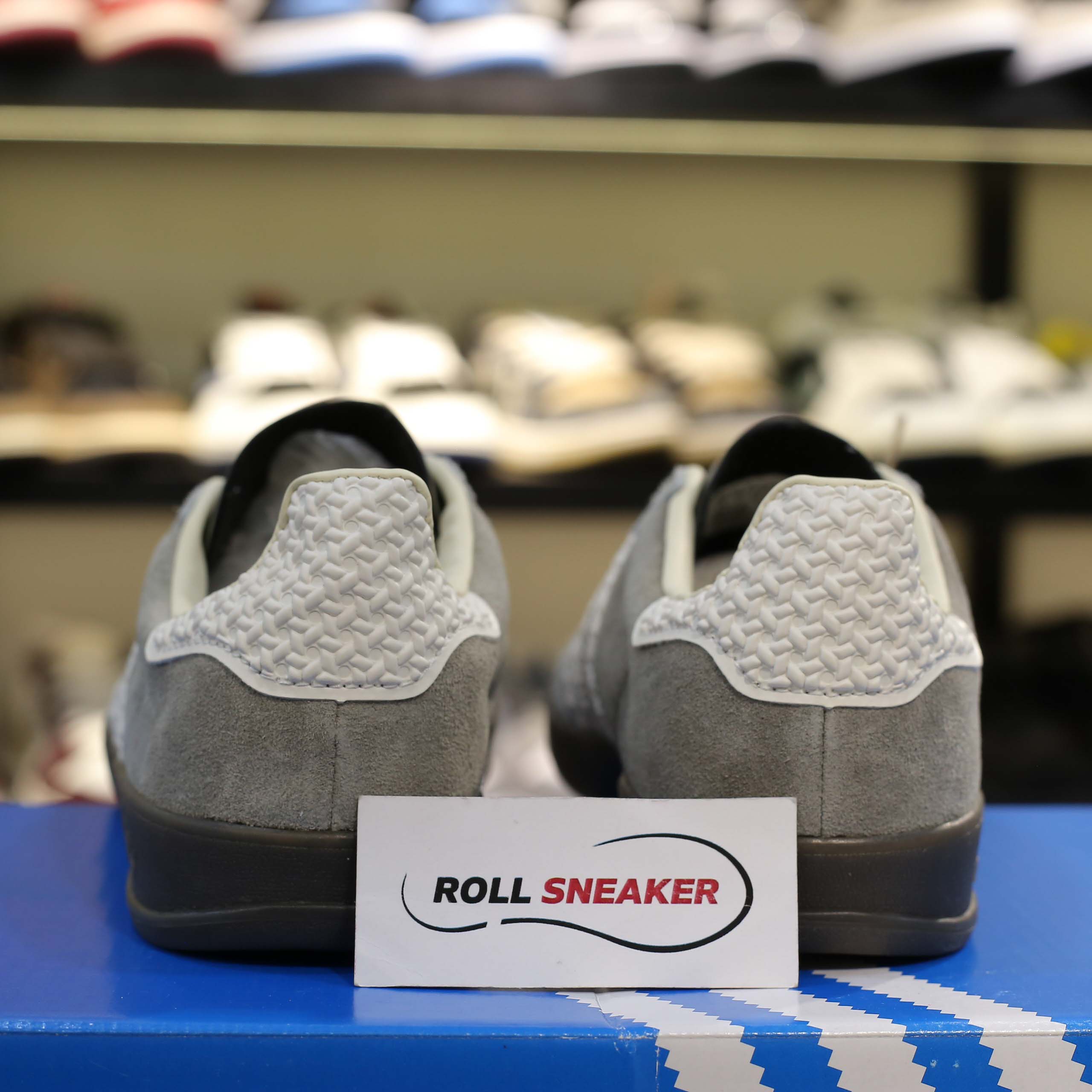 Giày Adidas Gazelle Indoor Grey White Like Auth