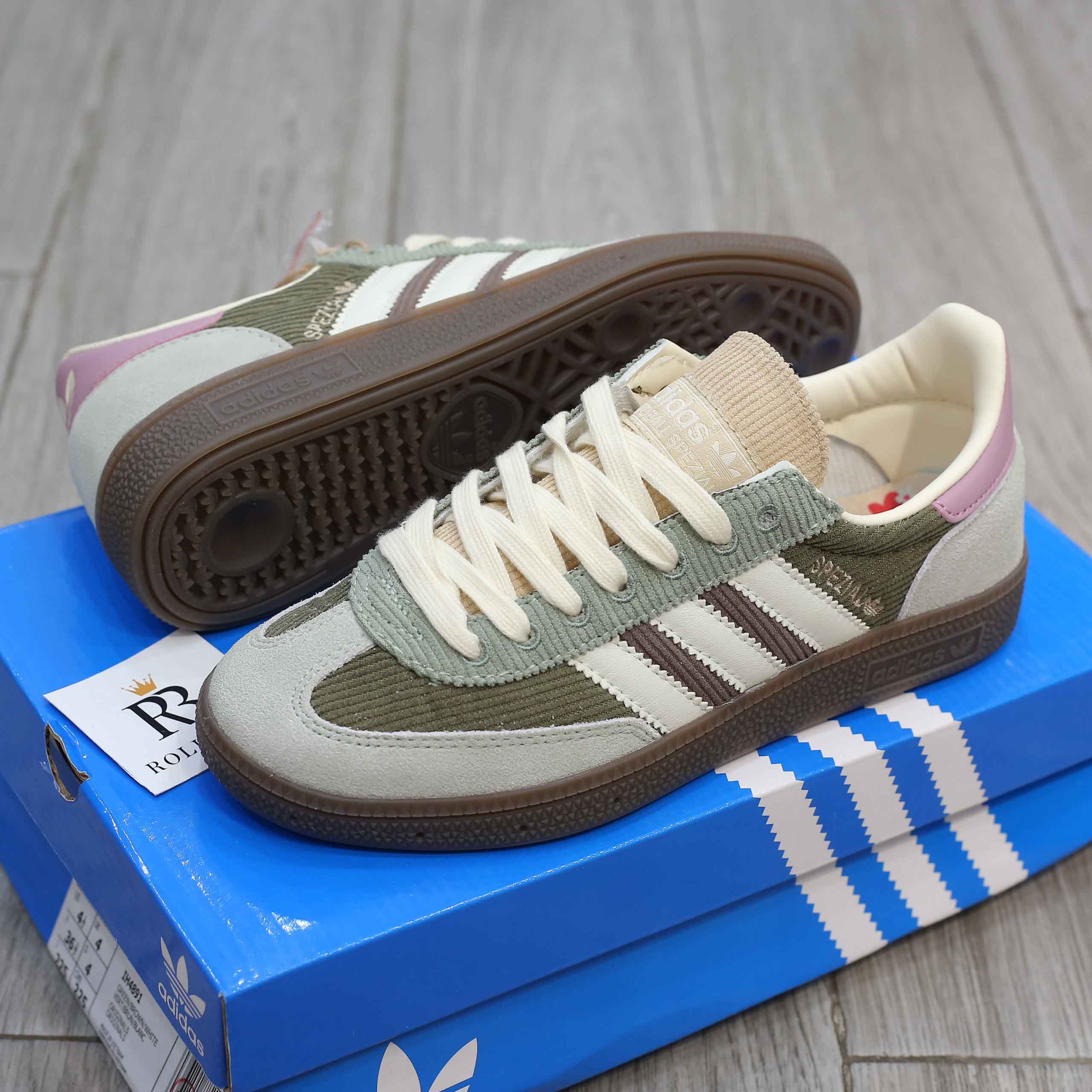 Giày Adidas Handball Spezial Silver Green Magic Mauve Best Quality
