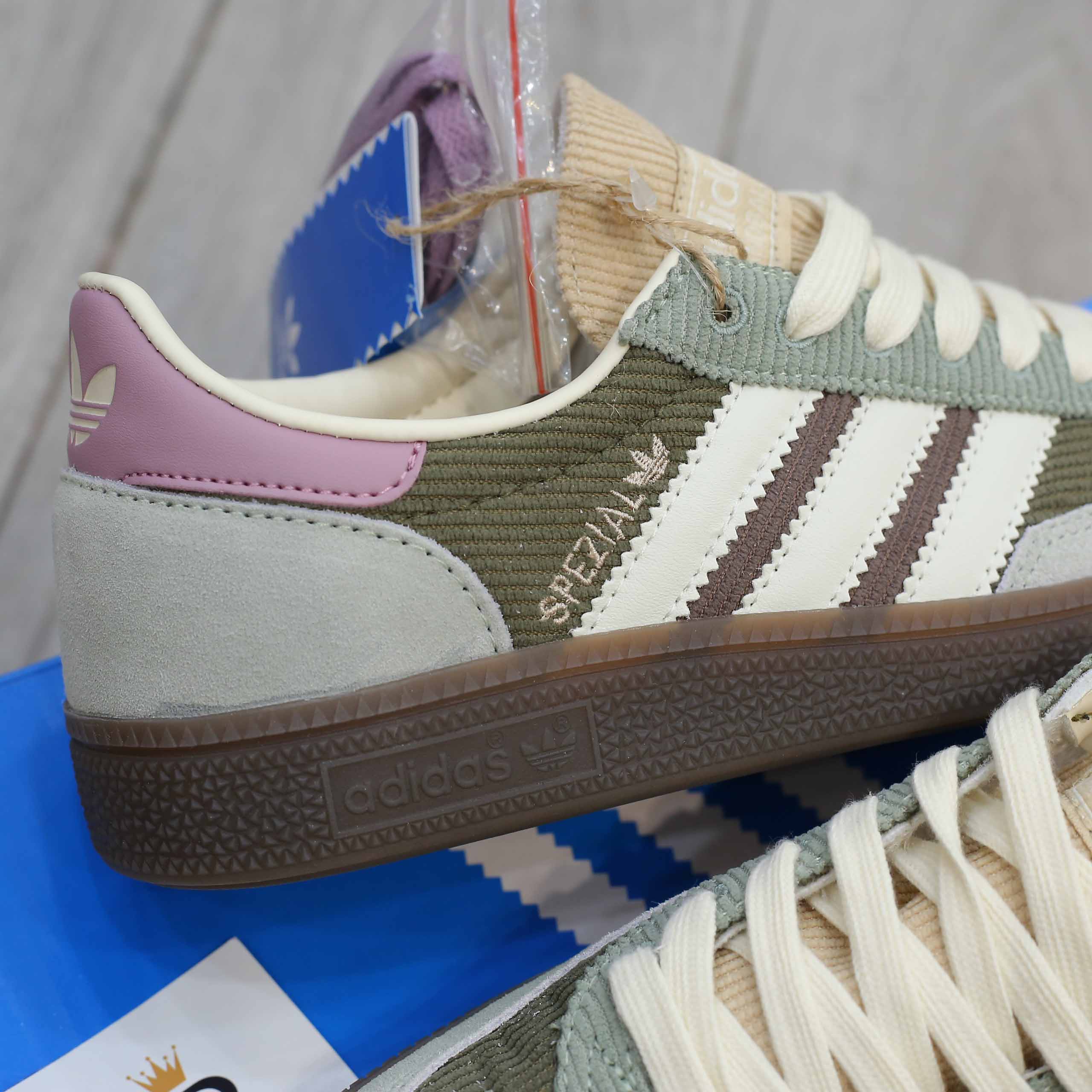 Giày Adidas Handball Spezial Silver Green Magic Mauve Best Quality