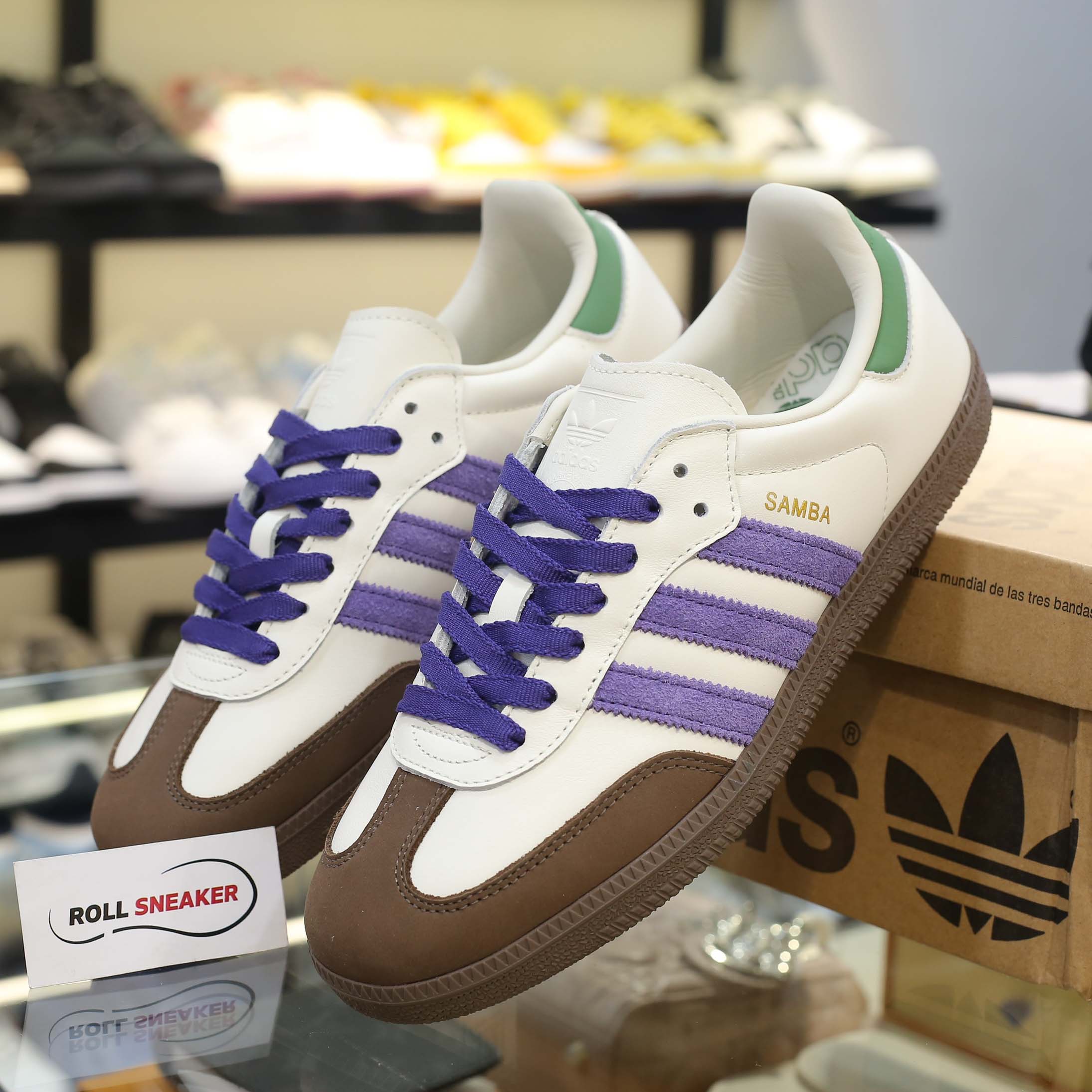 Giày Adidas Samba OG ‘Off White Core Purple’ Best Quality