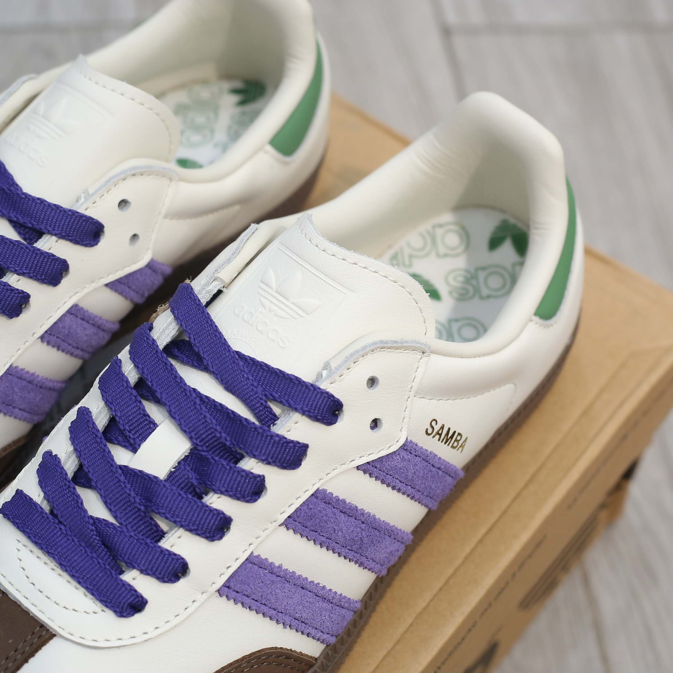 Giày Adidas Samba OG ‘Off White Core Purple’ Best Quality