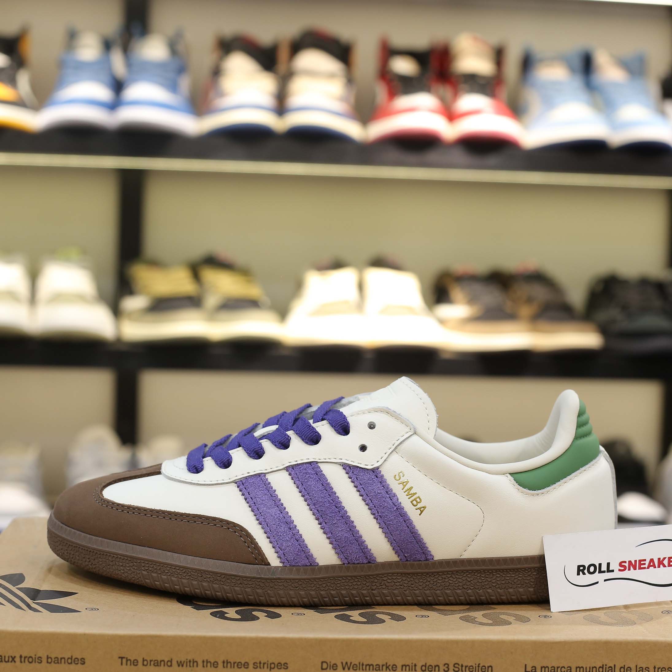 Giày Adidas Samba OG ‘Off White Core Purple’ Best Quality